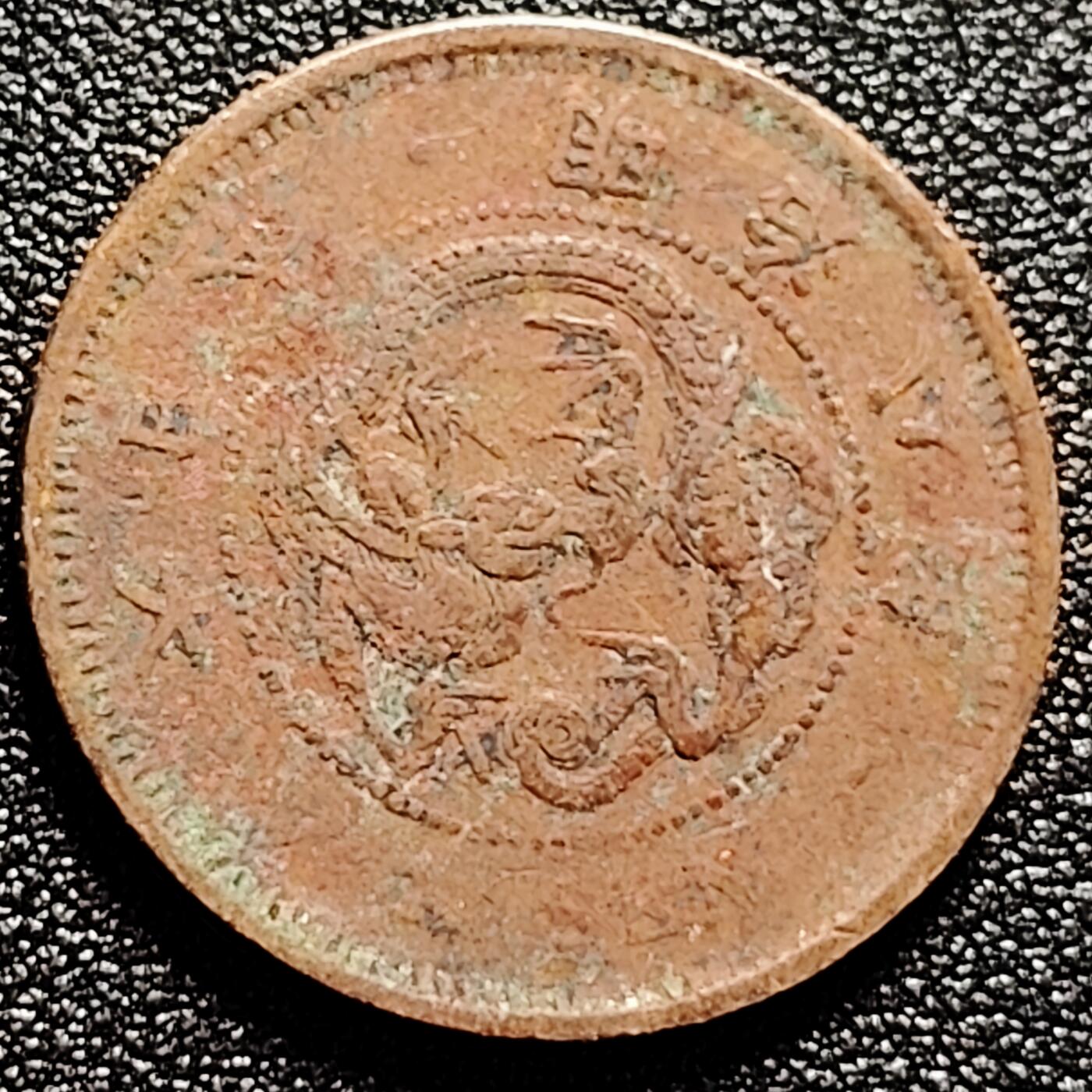 泉币菌-第165场-新年第八场 精品福利场 传世 日本明治八年（1875）龙洋一钱铜币 28mm