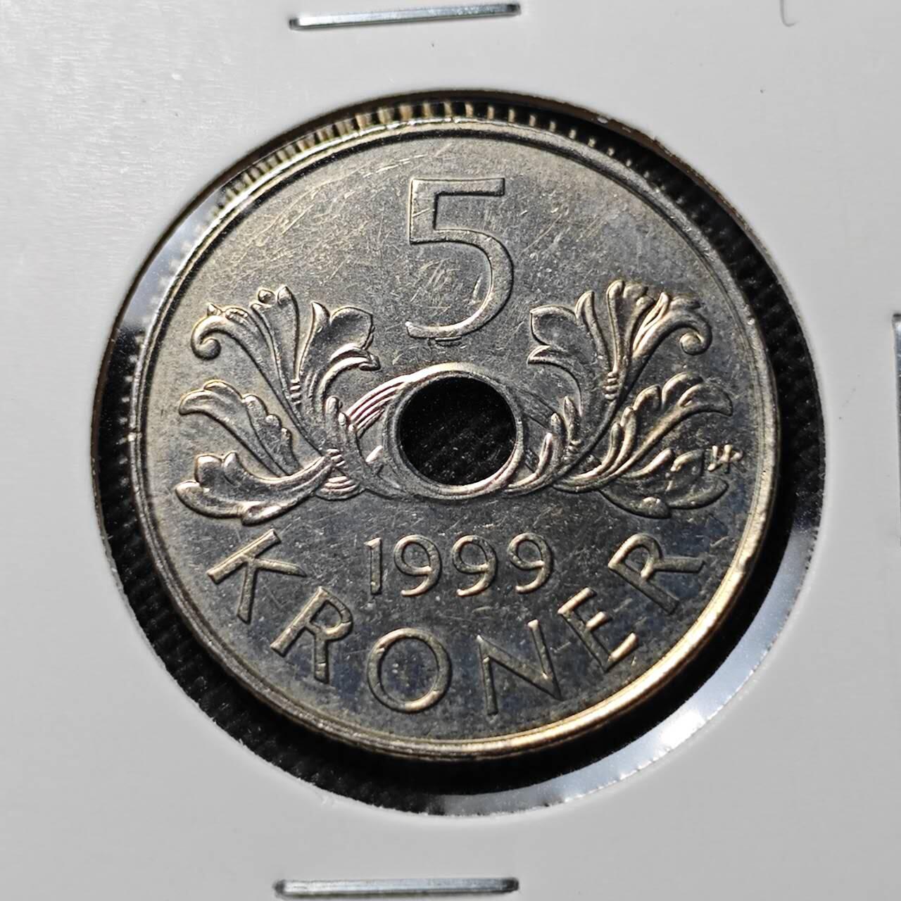 KK钱币收藏小铺  第387期  2月预留时间 周末发货  挪威5克朗