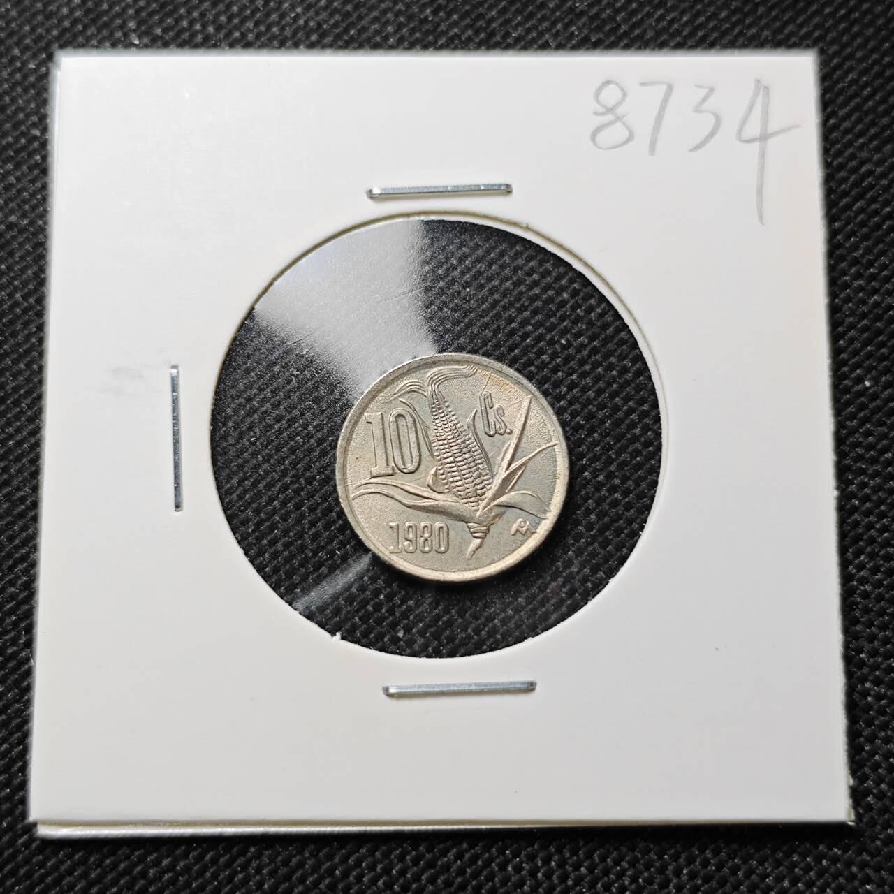 KK钱币收藏小铺  第387期  2月预留时间 周末发货  墨西哥10分玉米 好品