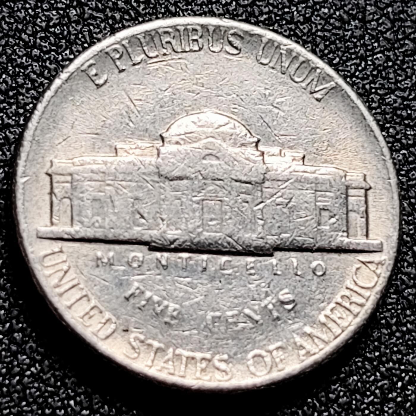 泉币菌-第165场-新年第八场 精品福利场 杰斐逊总统 美国5美分1990年 铜镍币 21毫米5.0克