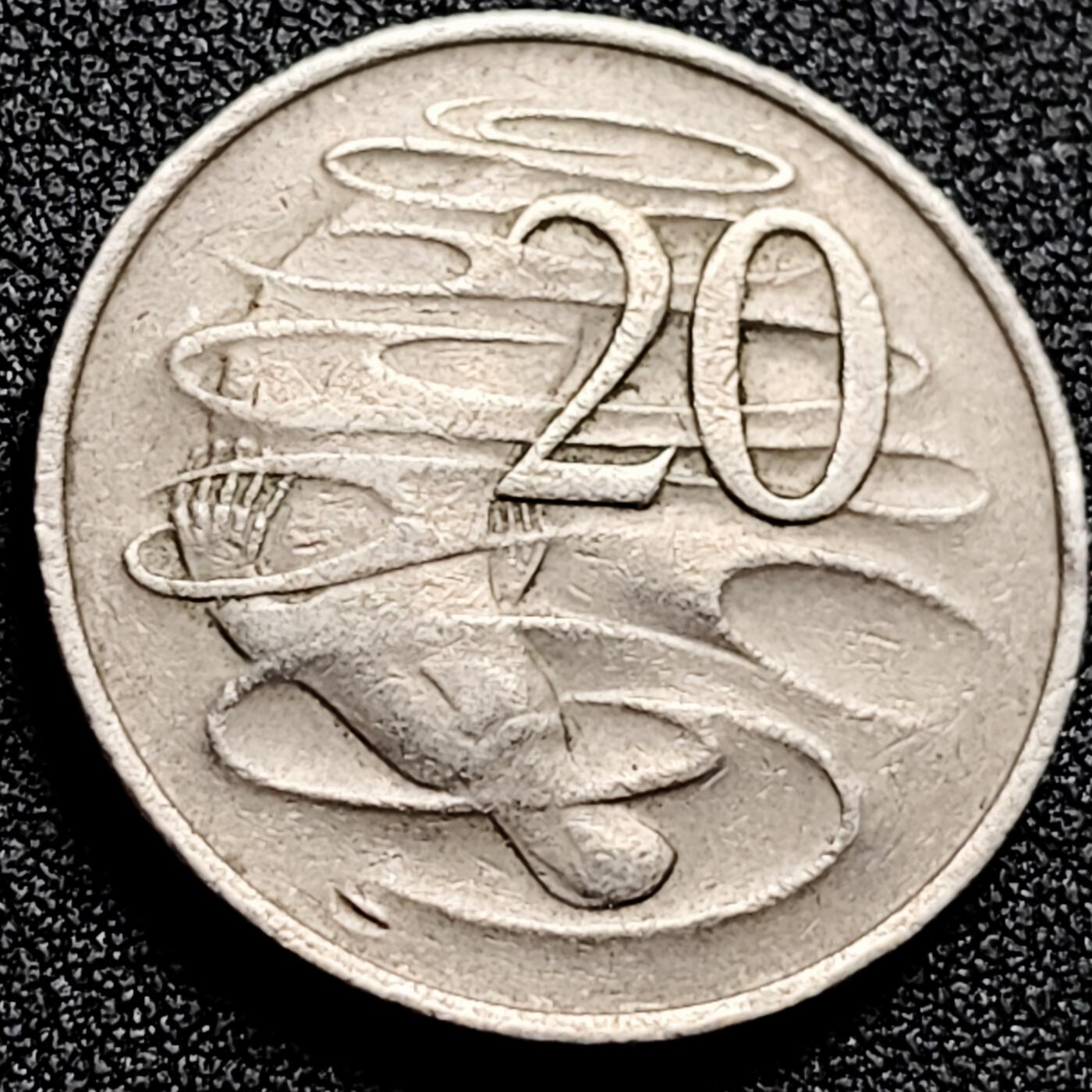 泉币菌-第165场-新年第八场 精品福利场 鸭嘴兽 澳大利亚 20分镍铜硬币 28.7毫米 11.3克 纪念币铜钱