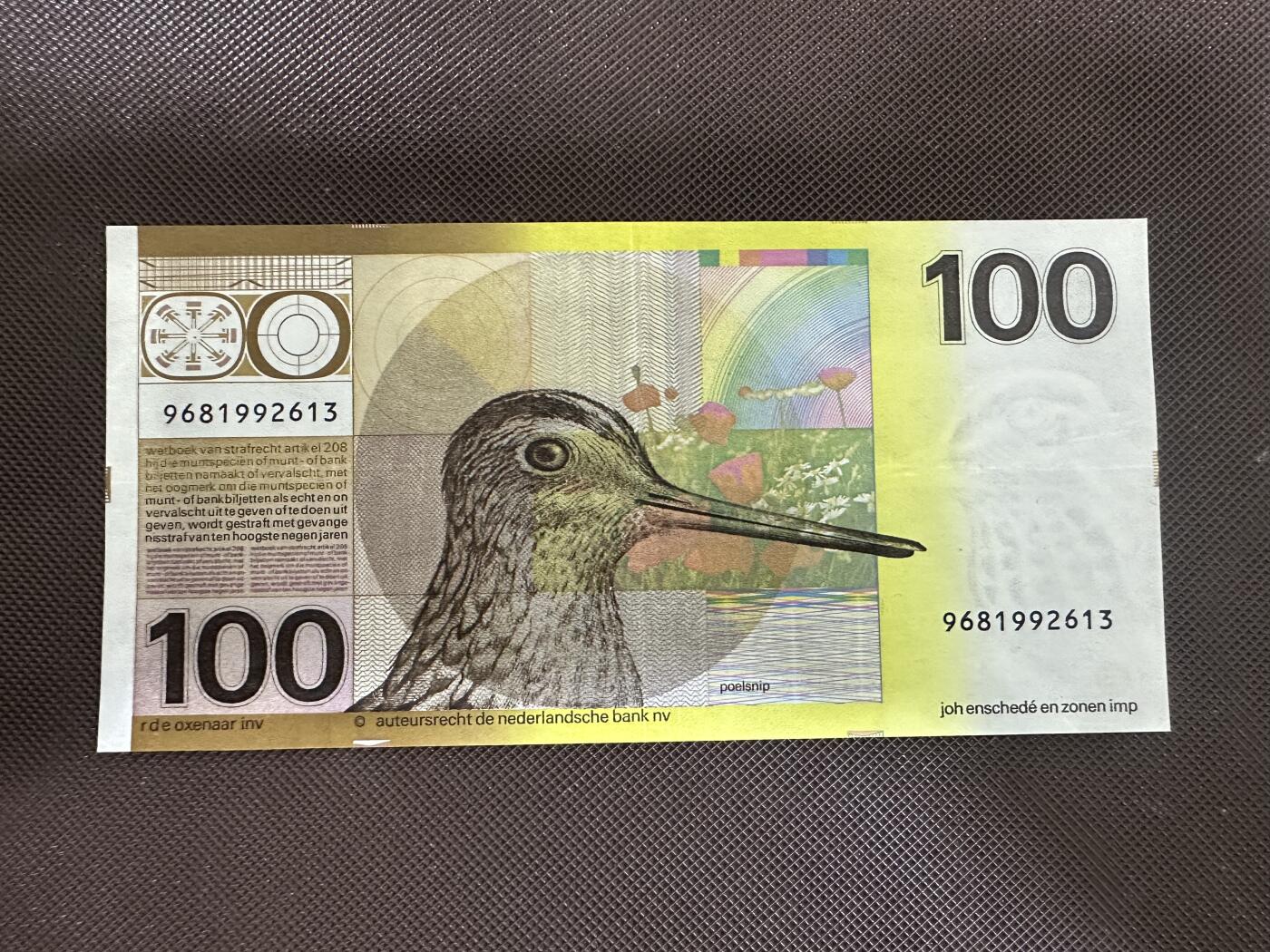 喜羊羊钱币收藏2025第12期(流通品相场) 	荷兰	P-97 1977年100盾		品相如图				9681992613			