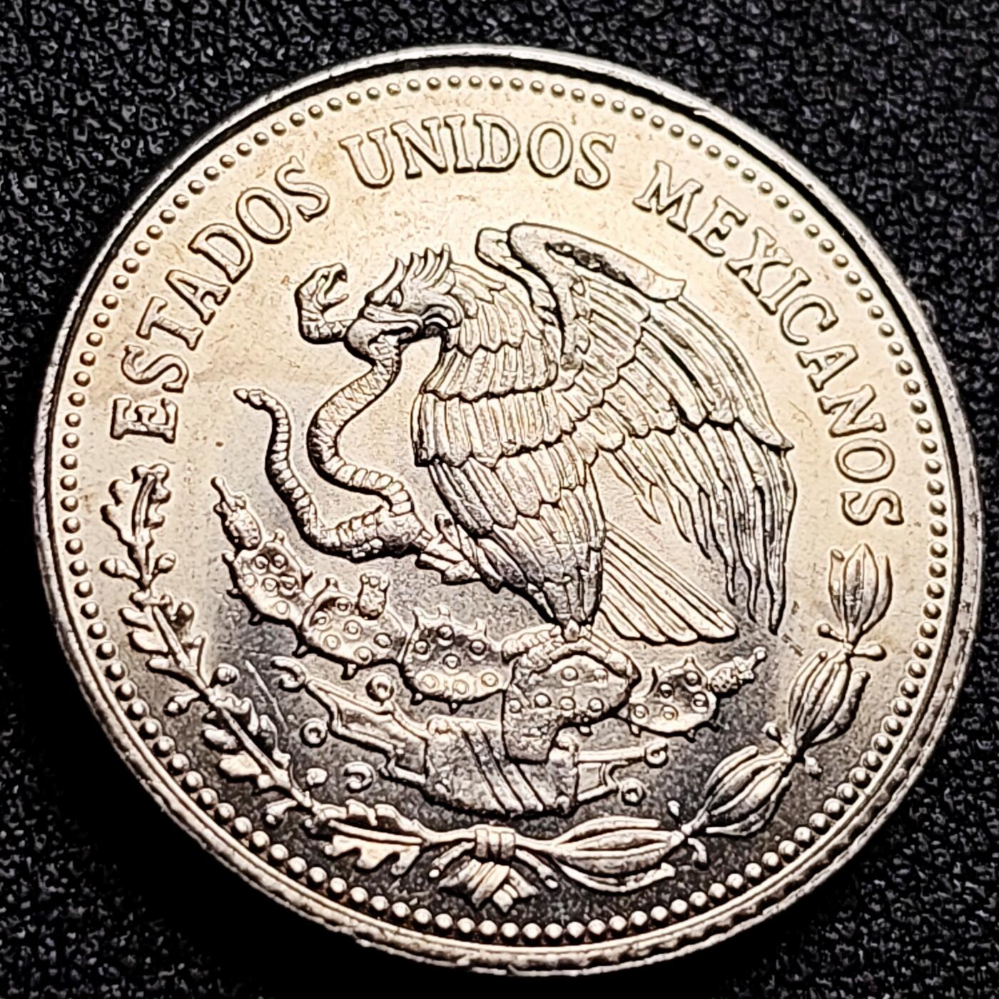 泉币菌-第165场-新年第八场 精品福利场 原光UNC 墨西哥1987-年500比索 铜镍 28.5mm 