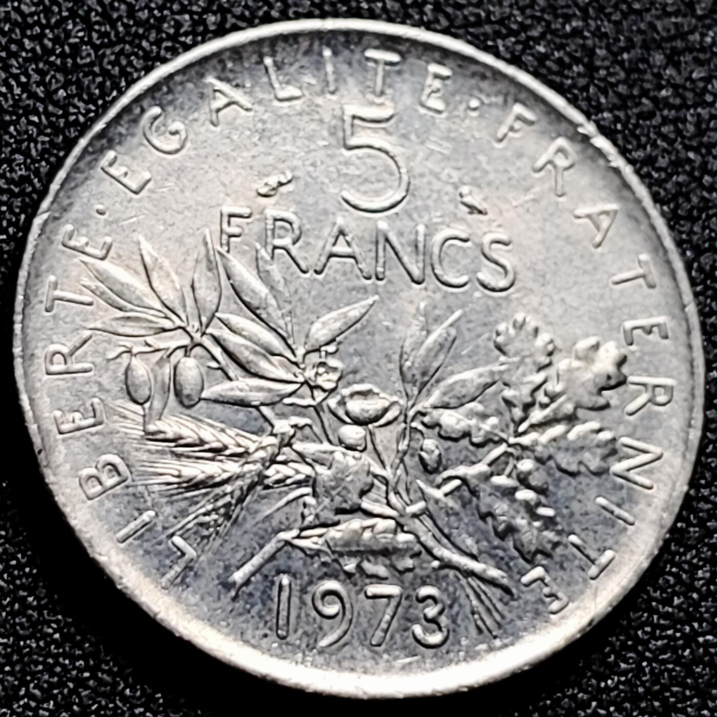 泉币菌-第165场-新年第八场 精品福利场 播种女神 法国5法郎硬币 直径29MM 