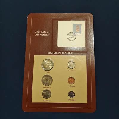 【全场包邮】纯粹捡漏拍492场【封装套币专场】-注意佣金 - 【富兰克林·世界各国硬币系列邮币卡】多米尼加共和国