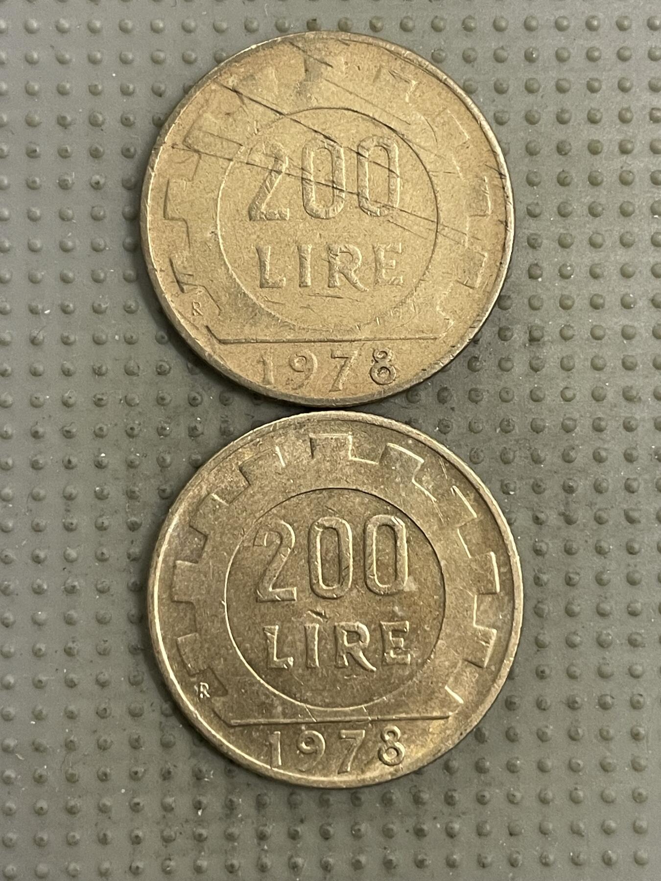 2026年第2场各国散币拍卖（总第152场） 意大利1978年200里拉2枚