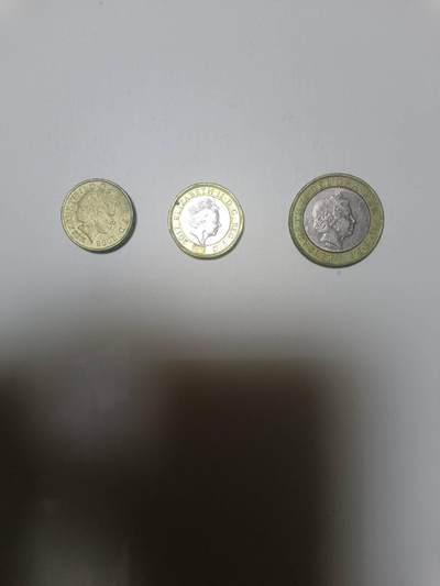 【20260108】非全新纸币和硬币第322场 - 英国1英镑3枚硬币不同版本