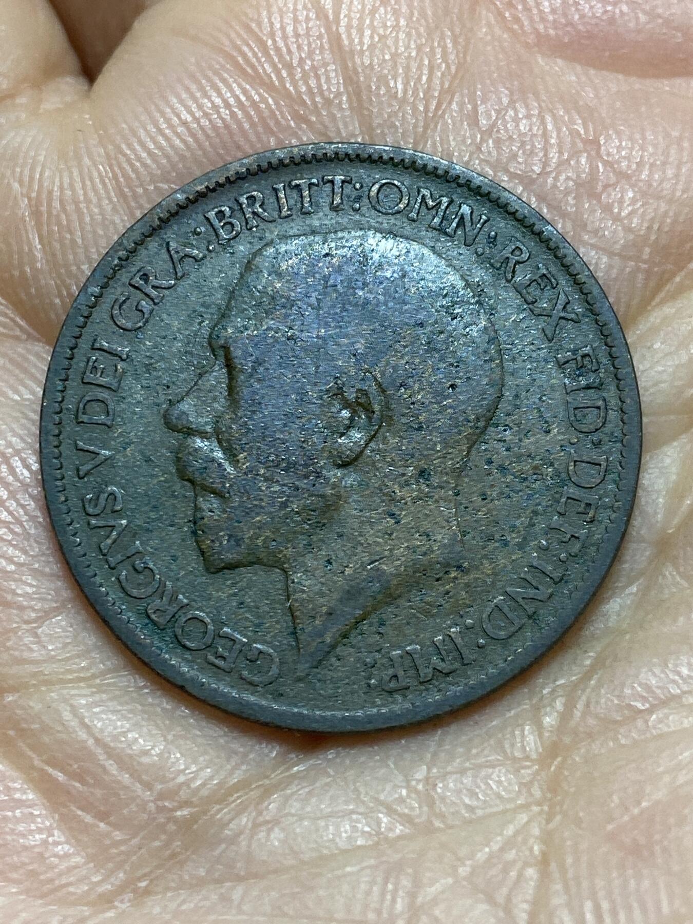 2026年第四场(总第一百七十三场）外国好品散币场(免佣金) 英国🇬🇧1922年半便士(乔治五世第一版)