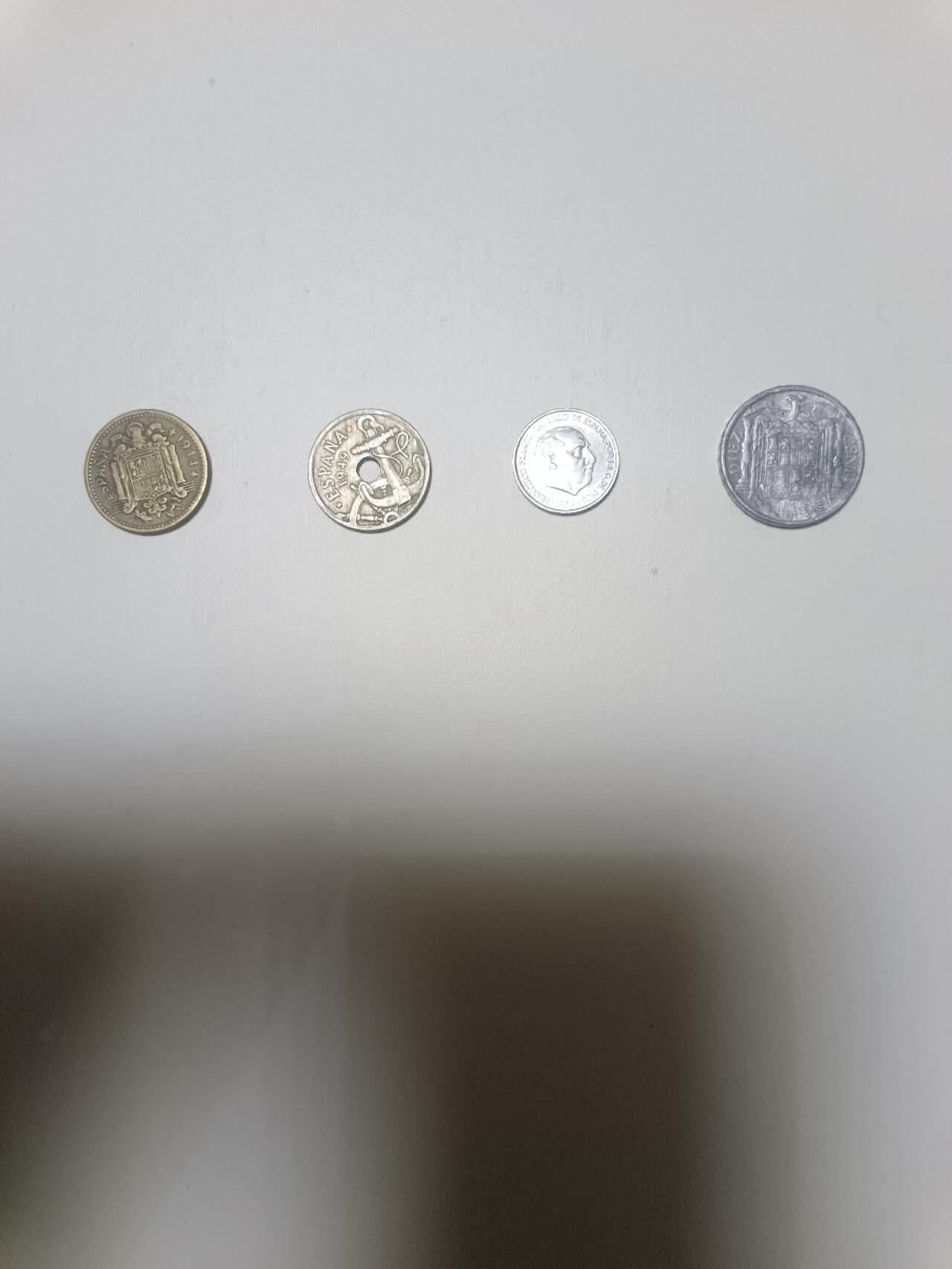 【20260108】非全新纸币和硬币第322场 西班牙早期4枚硬币