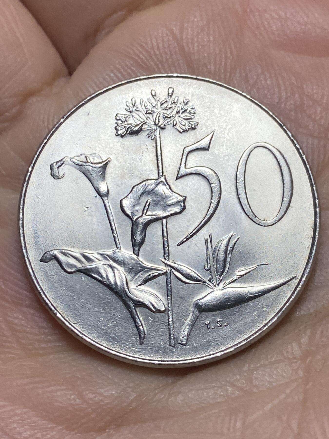 2026年第四场(总第一百七十三场）外国好品散币场(免佣金) 好品–南非🇿🇦1970年50分(独立后第七套流通硬币，首发年)