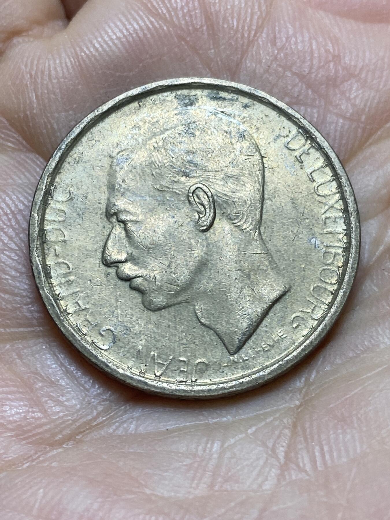 2026年第四场(总第一百七十三场）外国好品散币场(免佣金) 卢森堡🇱🇺1980年20法郎(让大公时期，第一版首发年)