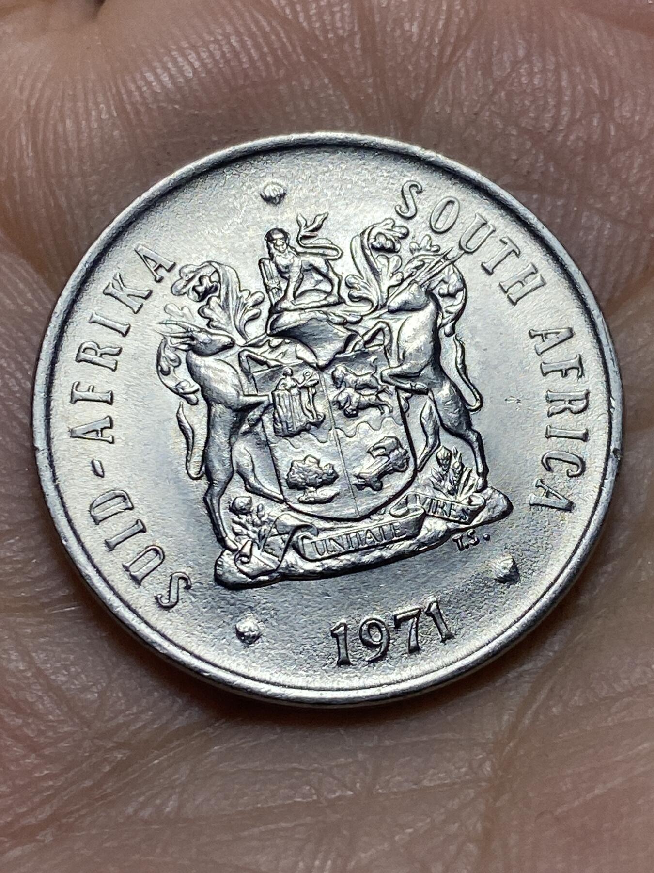 2026年第四场(总第一百七十三场）外国好品散币场(免佣金) 好品–南非🇿🇦1971年20分(独立后第七套)