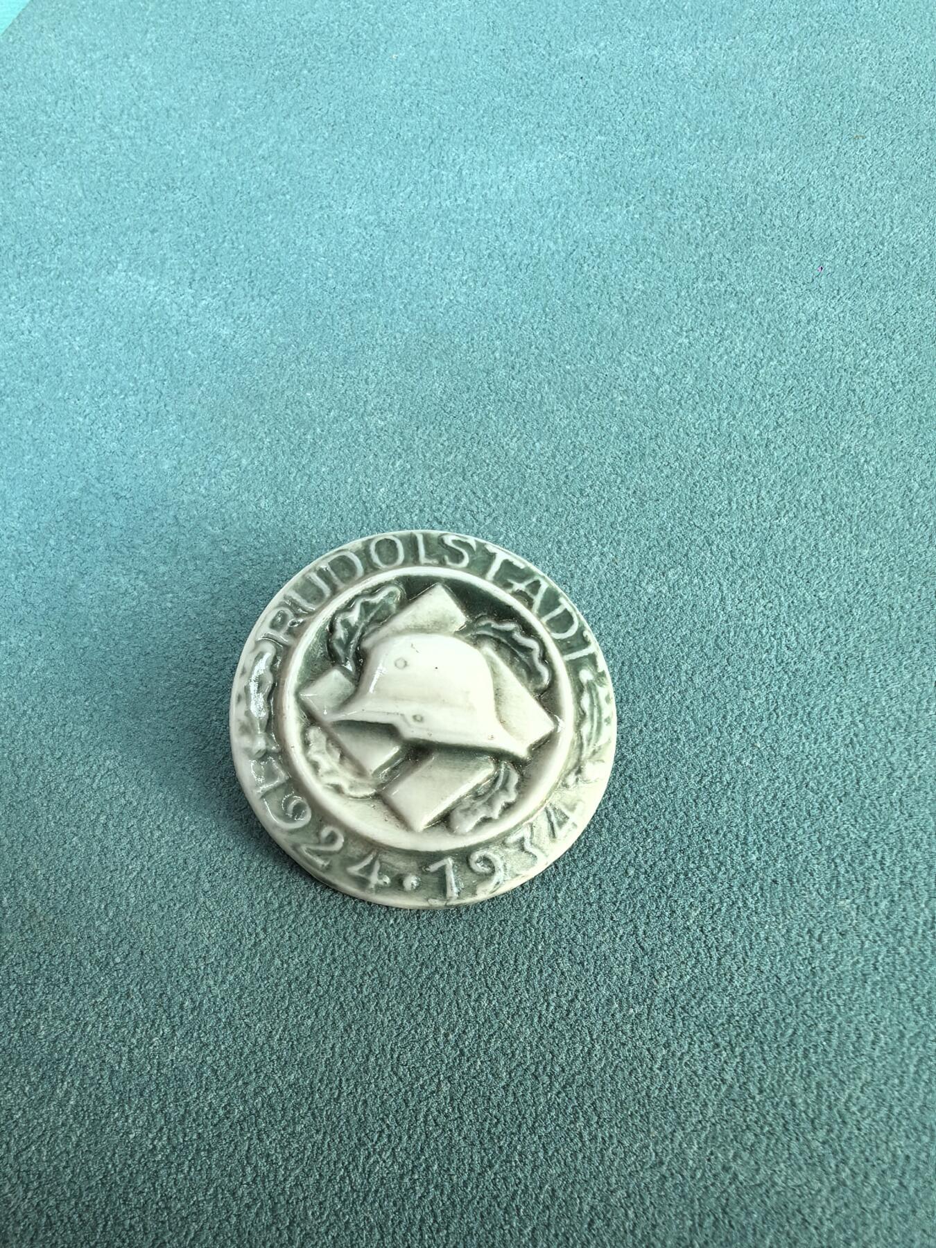 盛世勋华——号角文化勋章邮票专场拍卖第297期 德国（1939）鲁多尔斯塔特城国防生纪念瓷章