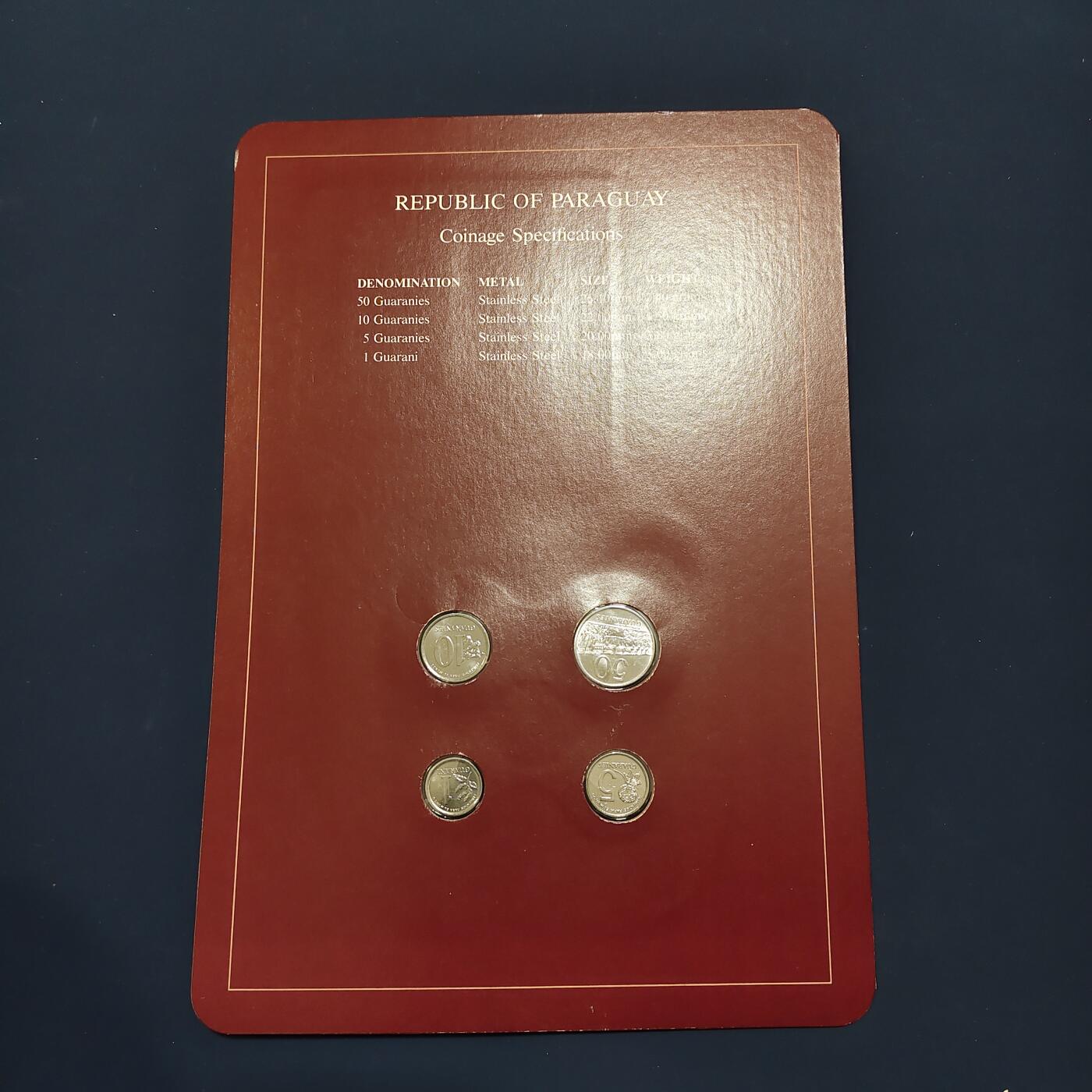 【全场包邮】纯粹捡漏拍492场【封装套币专场】-注意佣金 【富兰克林·世界各国硬币系列邮币卡】巴拉圭共和国