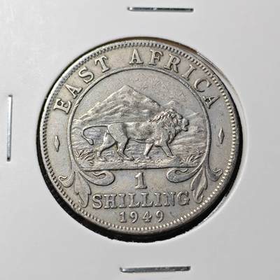 KK钱币收藏小铺  第386期  2月预留时间 周末发货 -  1949英属东非1先令
