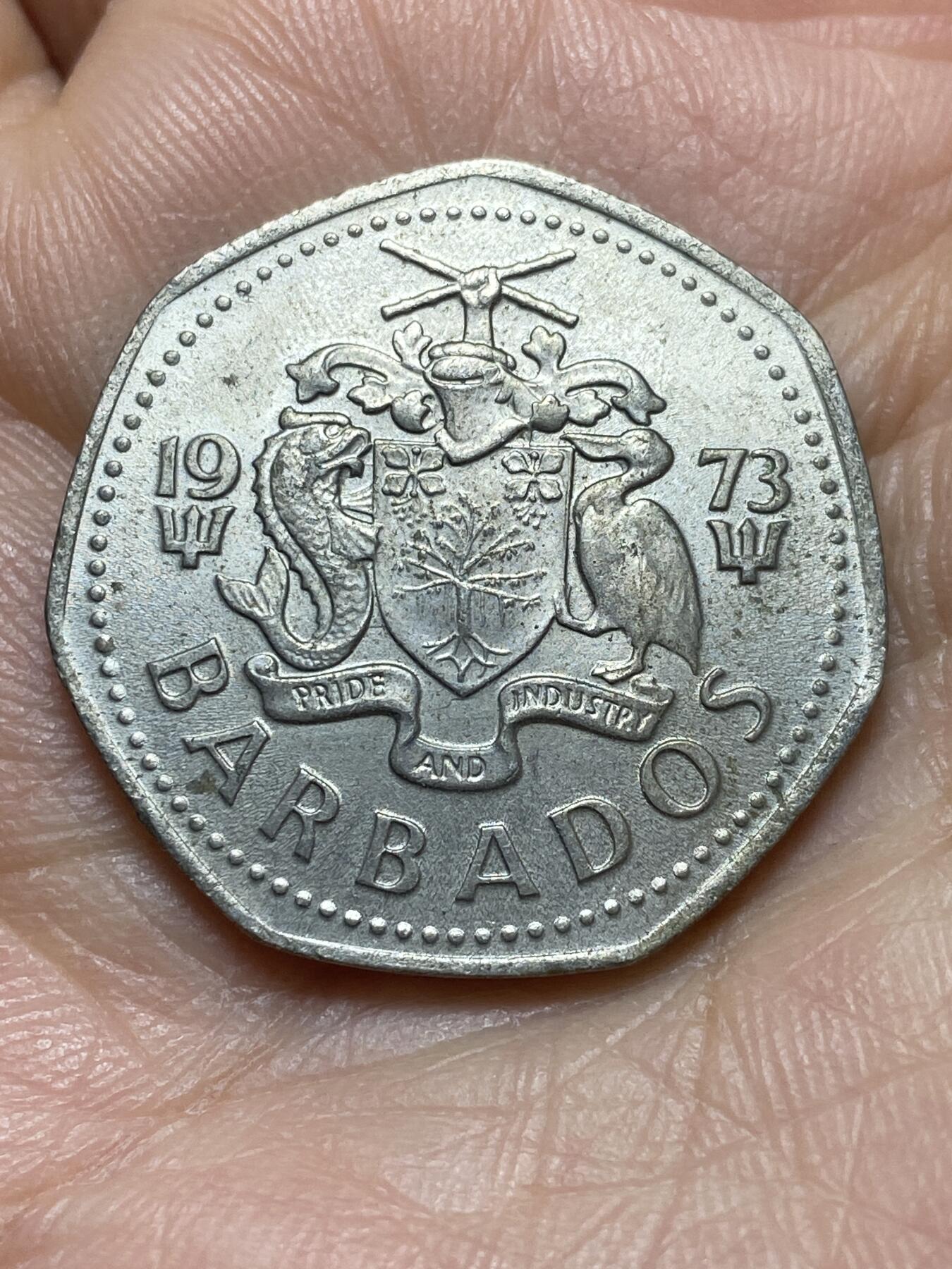 2026年第四场(总第一百七十三场）外国好品散币场(免佣金) 巴巴多斯🇧🇧1973年1元(第一版首发年，铜镍材质无磁版)