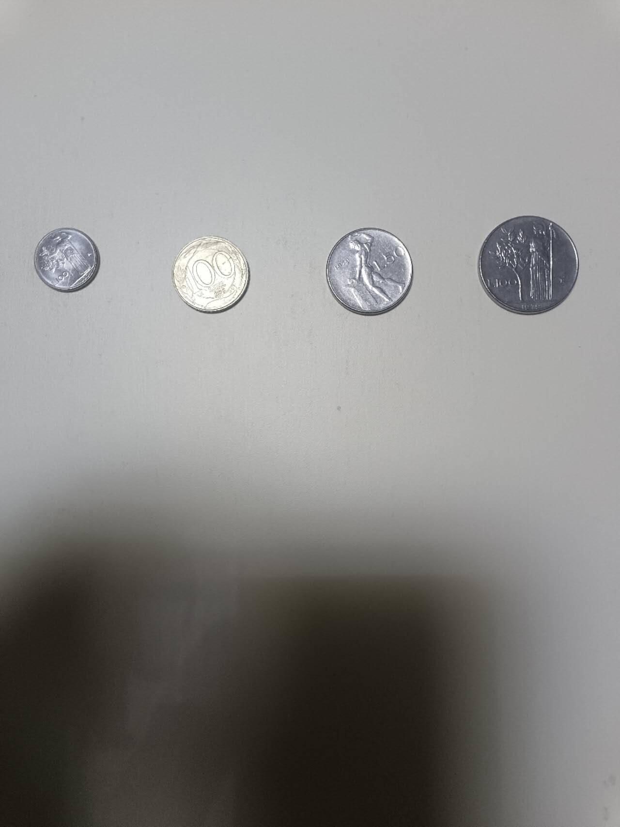 【20260108】非全新纸币和硬币第322场 意大利4枚硬币