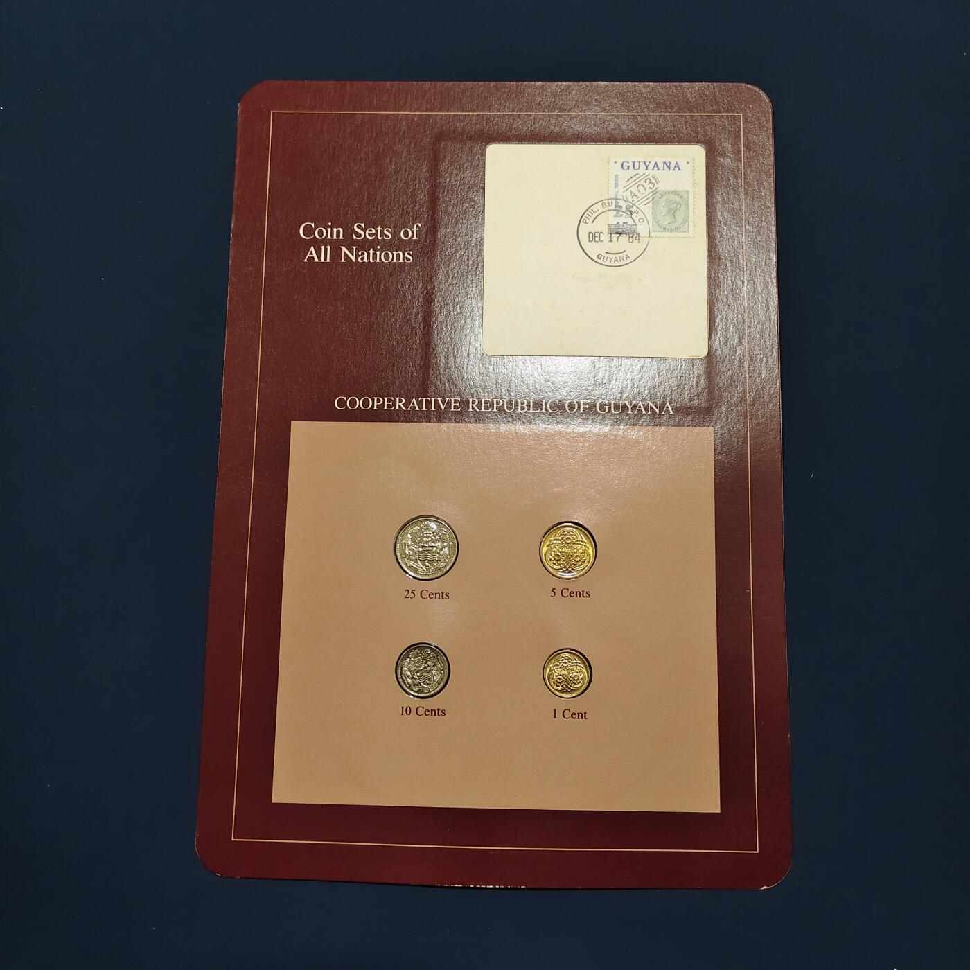 【全场包邮】纯粹捡漏拍492场【封装套币专场】-注意佣金 【富兰克林·世界各国硬币系列邮币卡】圭亚那共和国