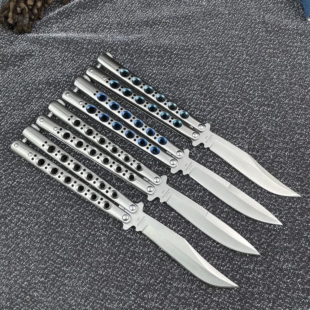 蝴蝶刀 防身折叠 未开刃 