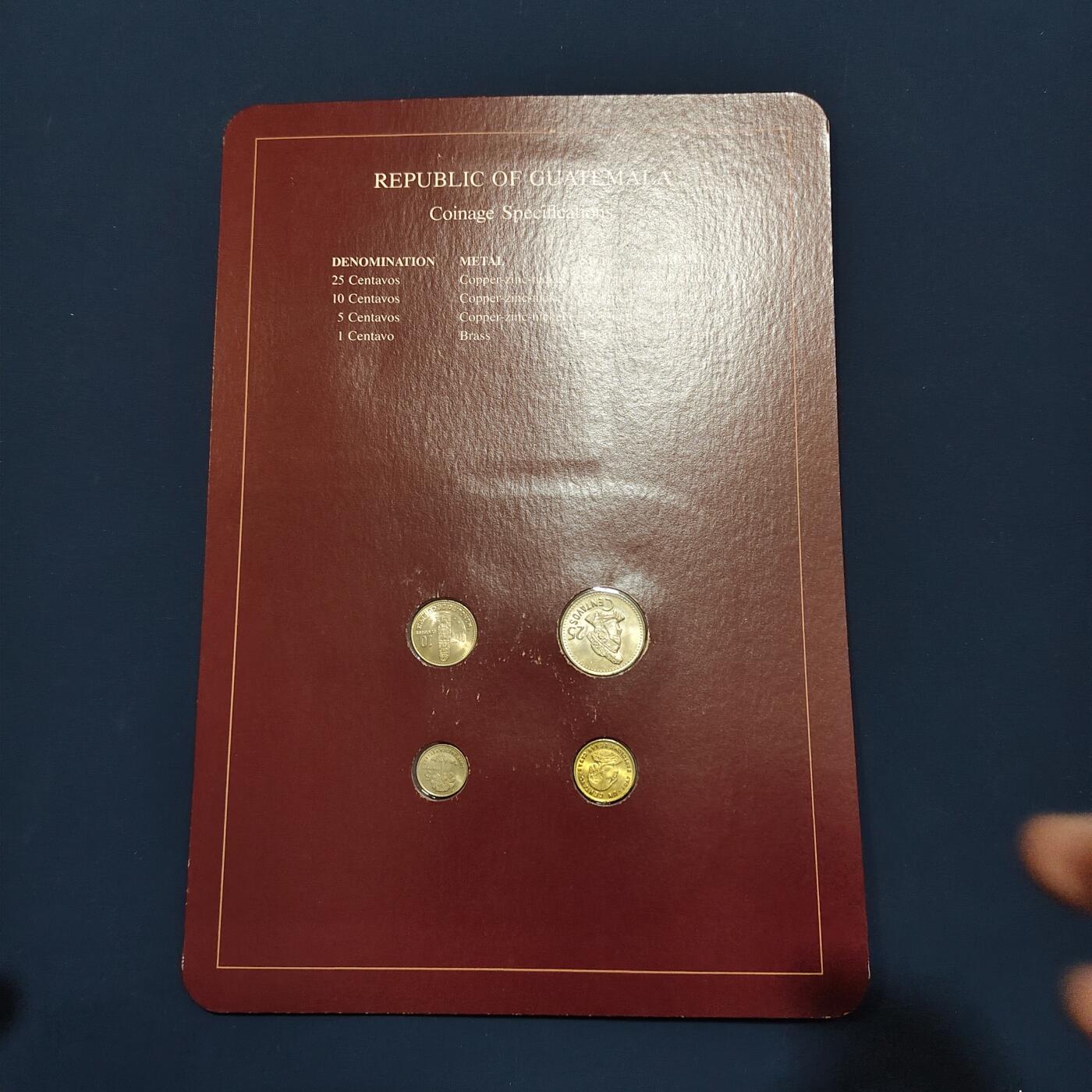 【全场包邮】纯粹捡漏拍492场【封装套币专场】-注意佣金 【富兰克林·世界各国硬币系列邮币卡】危地马拉共和国