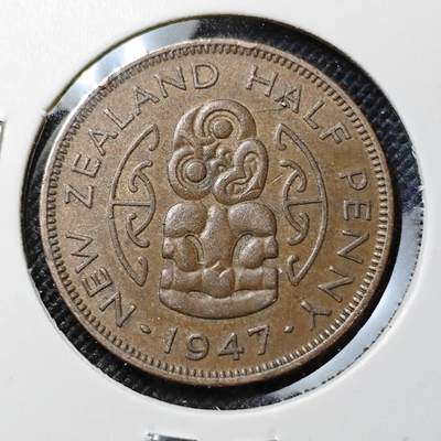 KK钱币收藏小铺  第387期  2月预留时间 周末发货 -  新西兰半便士铜币