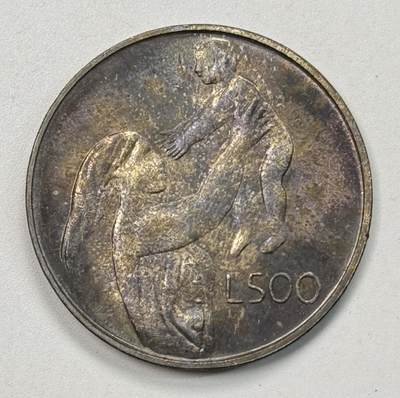 S&S Numismatic世界钱币-拍卖 第118期  - 圣马力诺1972年 母性 500里拉纪念银币 11克835银 五彩包浆