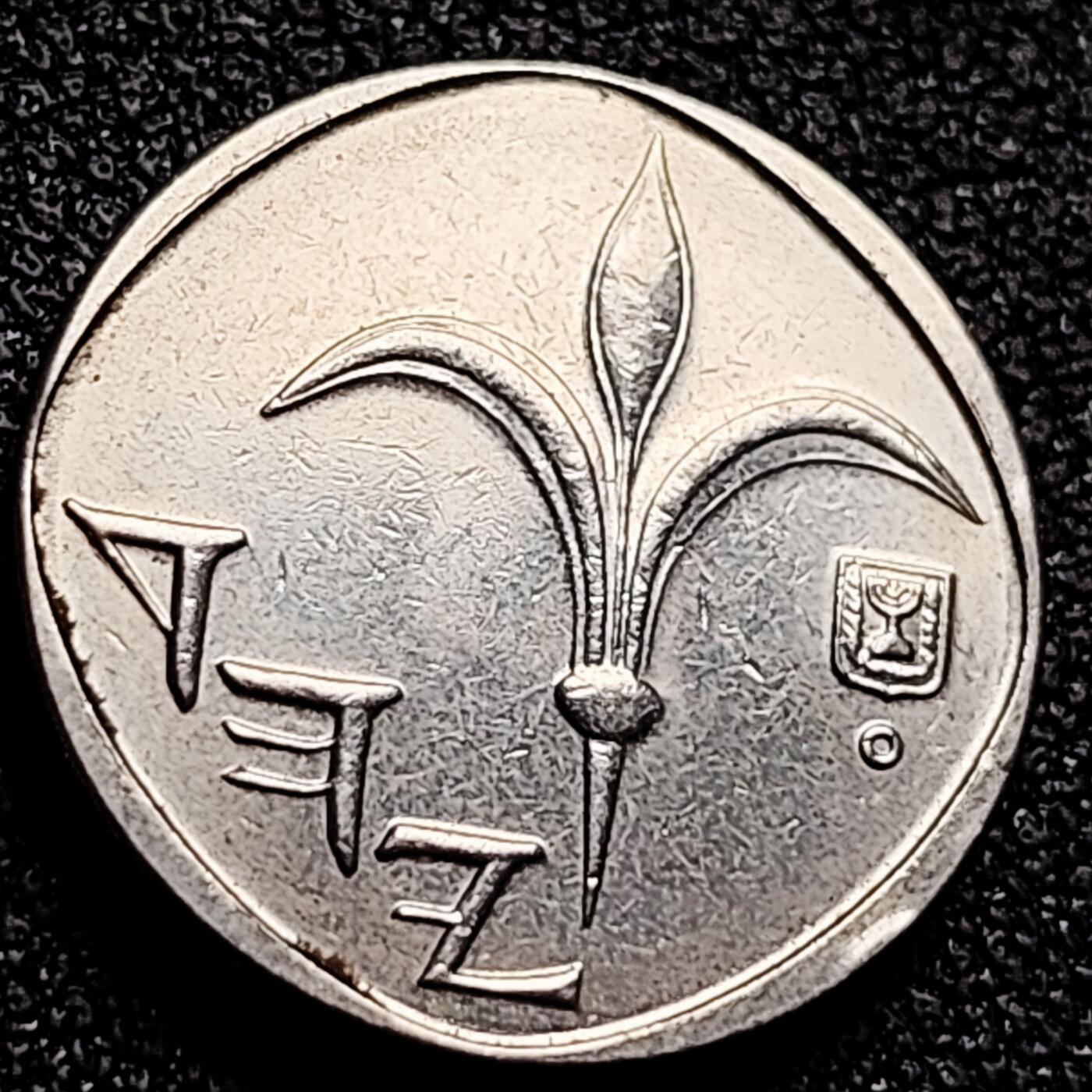 泉币菌-第165场-新年第八场 精品福利场 以色列1新谢克尔硬币 18mm