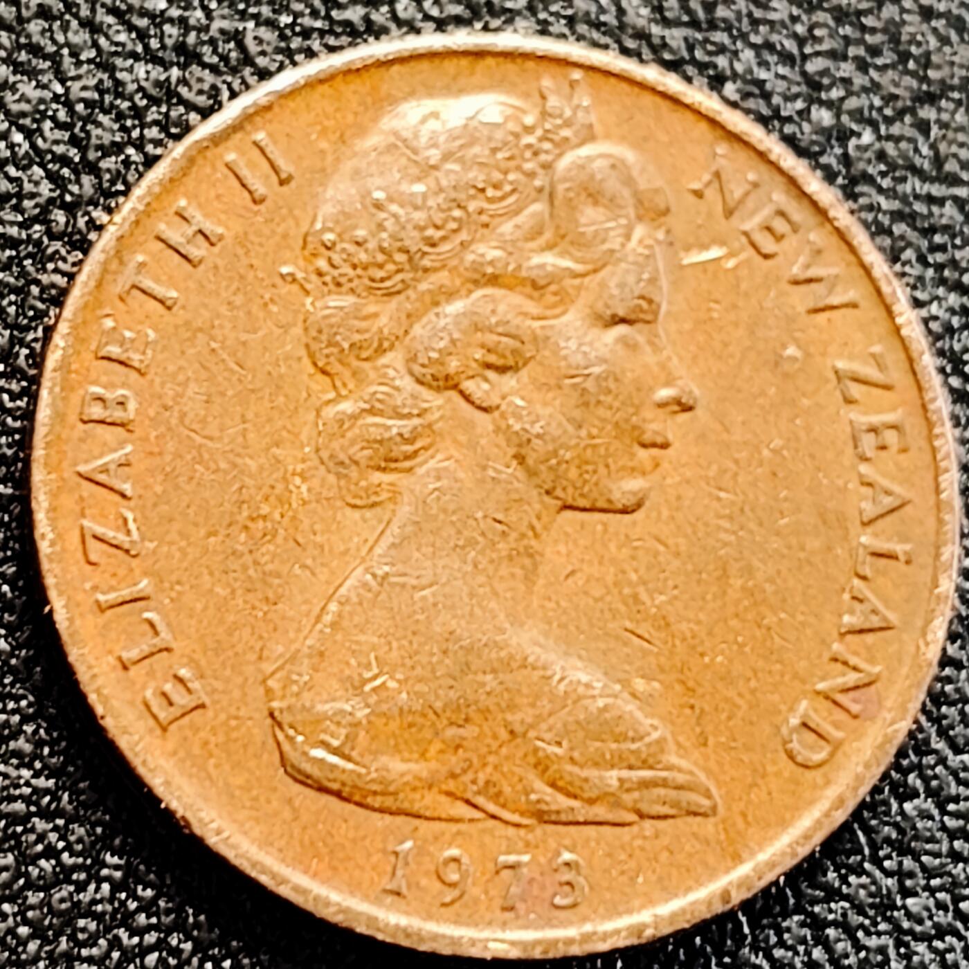 泉币菌-第164场-新年第七场 精品福利场 新西兰 1973年 2分青铜硬币 四翅槐树花 21mm 纪念币铜钱