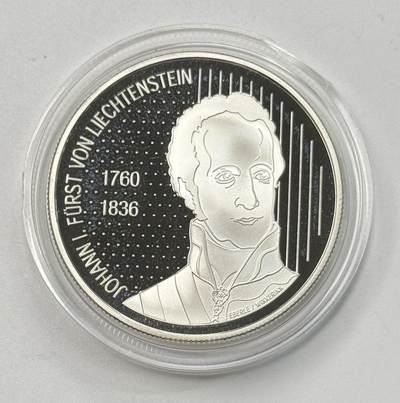 S&S Numismatic世界钱币-拍卖 第118期  - 列支敦士登2006年 主权200年 10法郎精制纪念银币 30克900银，品相如图