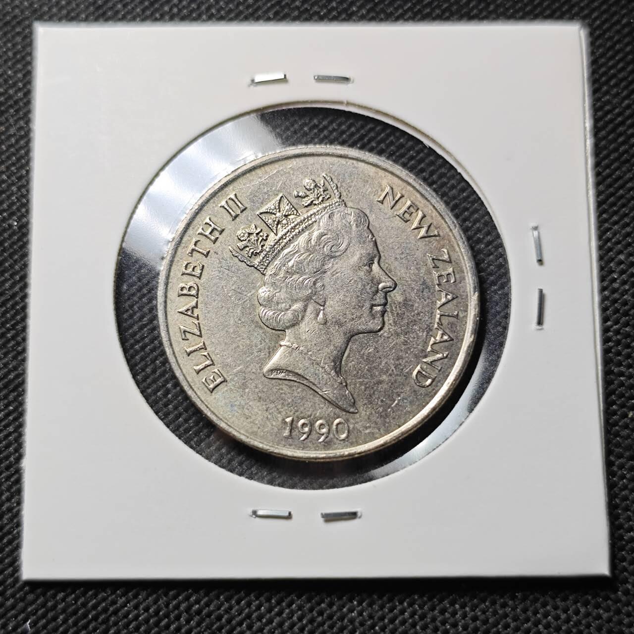 KK钱币收藏小铺  第386期  2月预留时间 周末发货  1990新西兰20分 大版