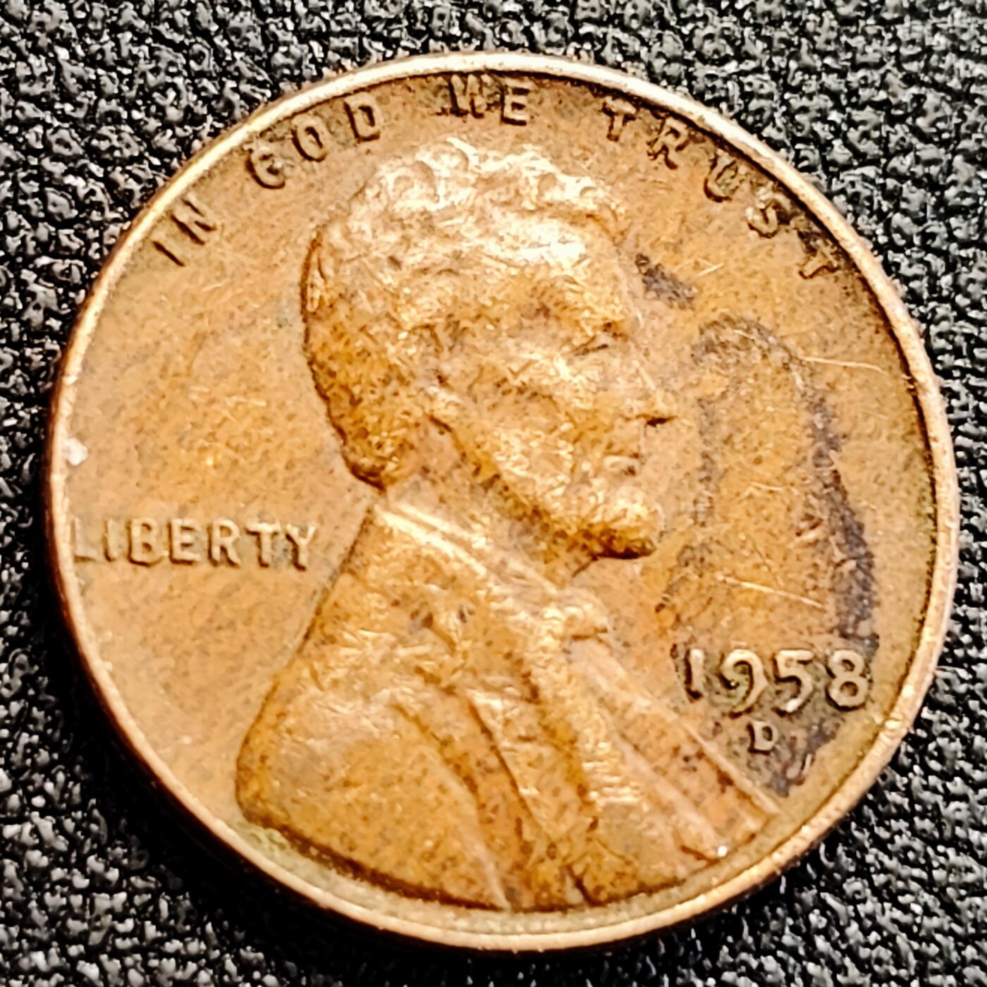 泉币菌-第164场-新年第七场 精品福利场 1958年 美国林肯1美分战后麦穗版19mm铜币