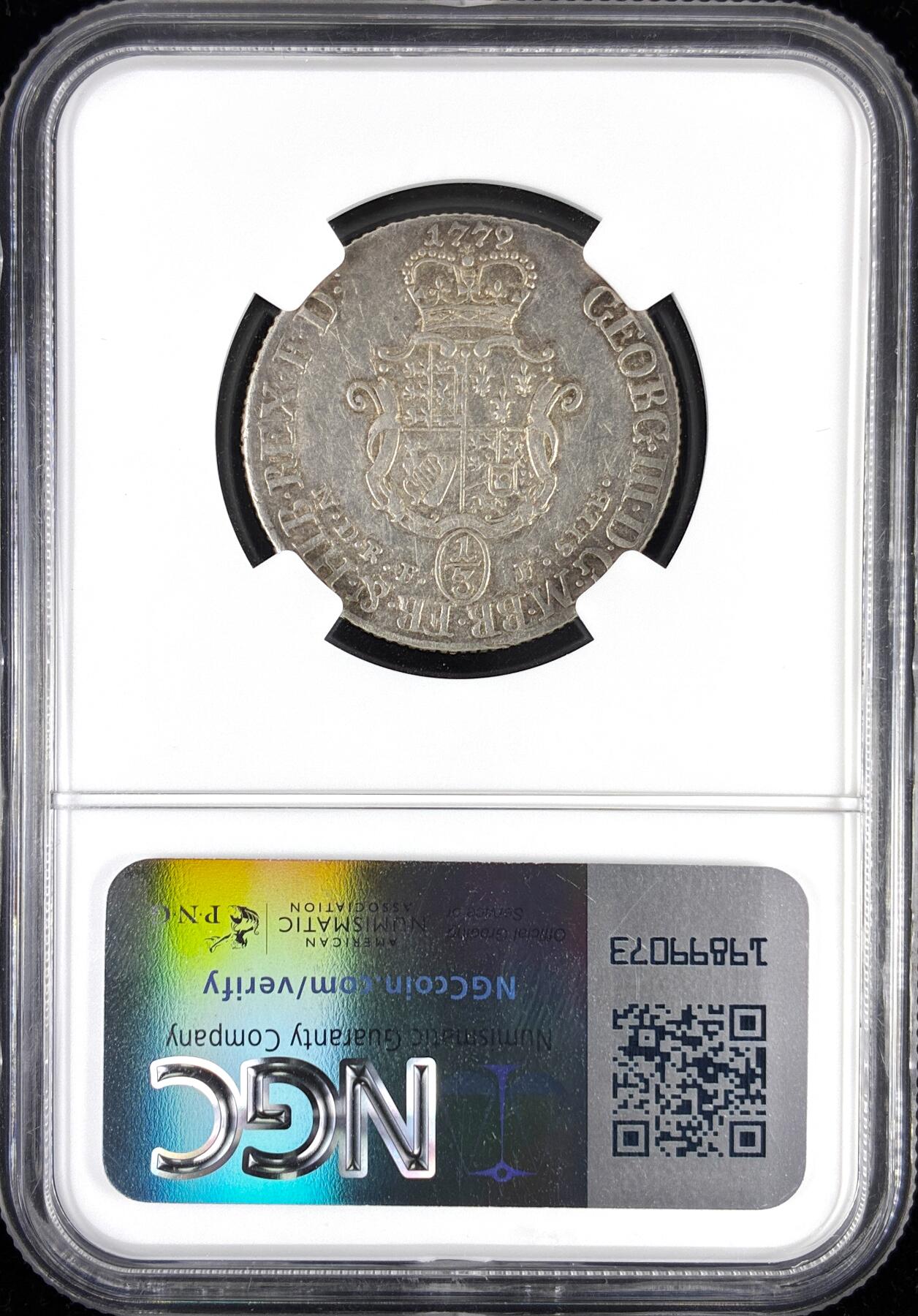 【雨安】【直播拍卖】【第0123期-评级币章】2026-01-10 周六 19:30 [评级德国] Germany 德国 德意志 不伦瑞克-吕纳堡 1/3泰勒 1779年  NGC-AU50