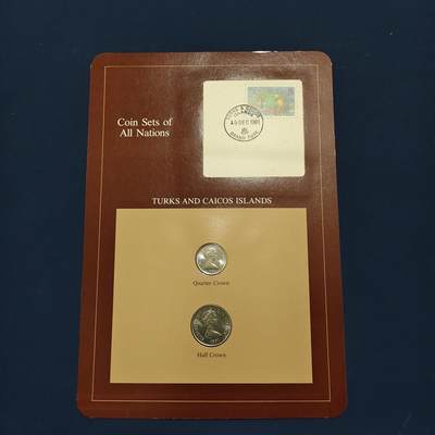 【全场包邮】纯粹捡漏拍492场【封装套币专场】-注意佣金 - 【富兰克林·世界各国硬币系列邮币卡】特克斯和凯科斯群岛