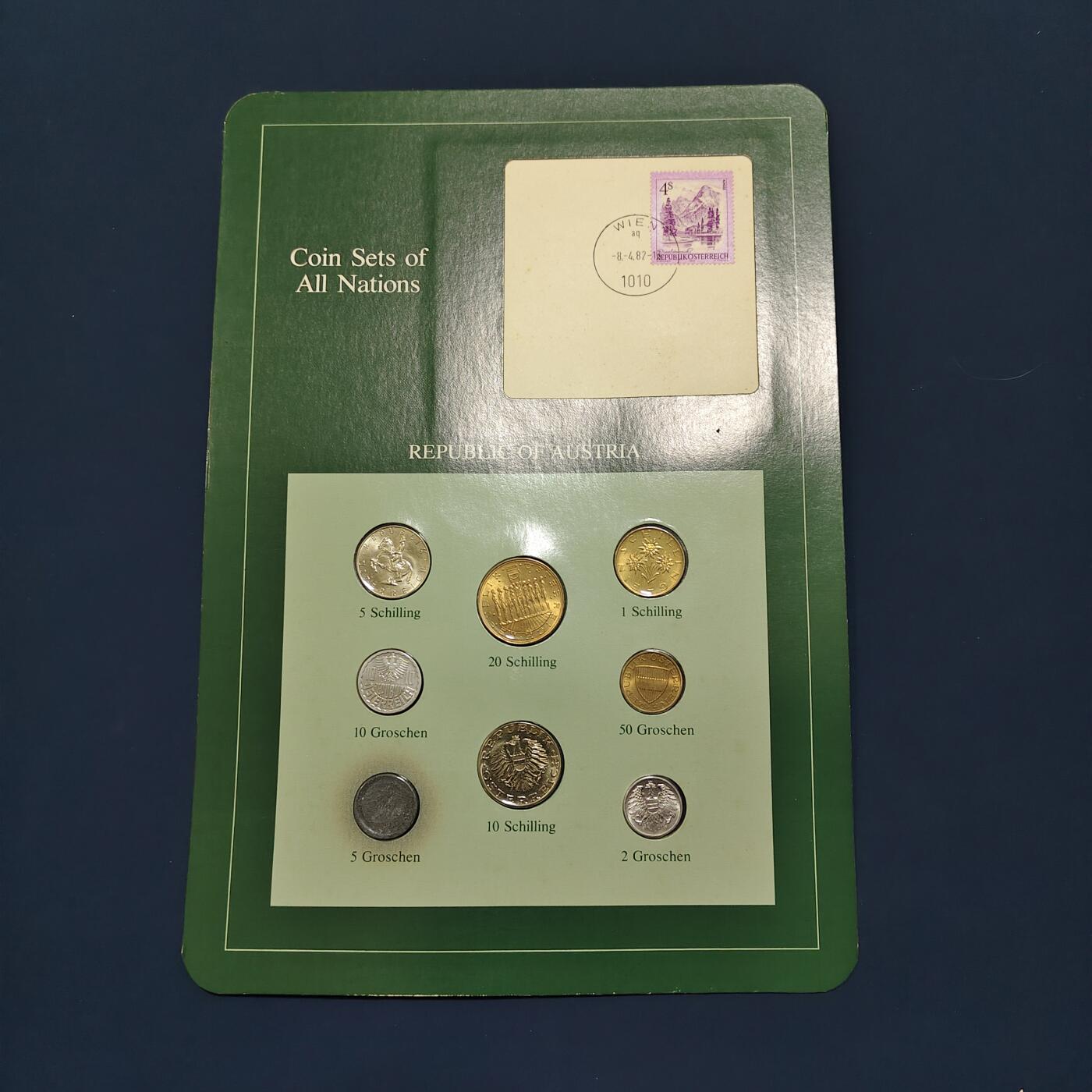 【全场包邮】纯粹捡漏拍492场【封装套币专场】-注意佣金 【富兰克林·世界各国硬币系列邮币卡】奥地利共和国