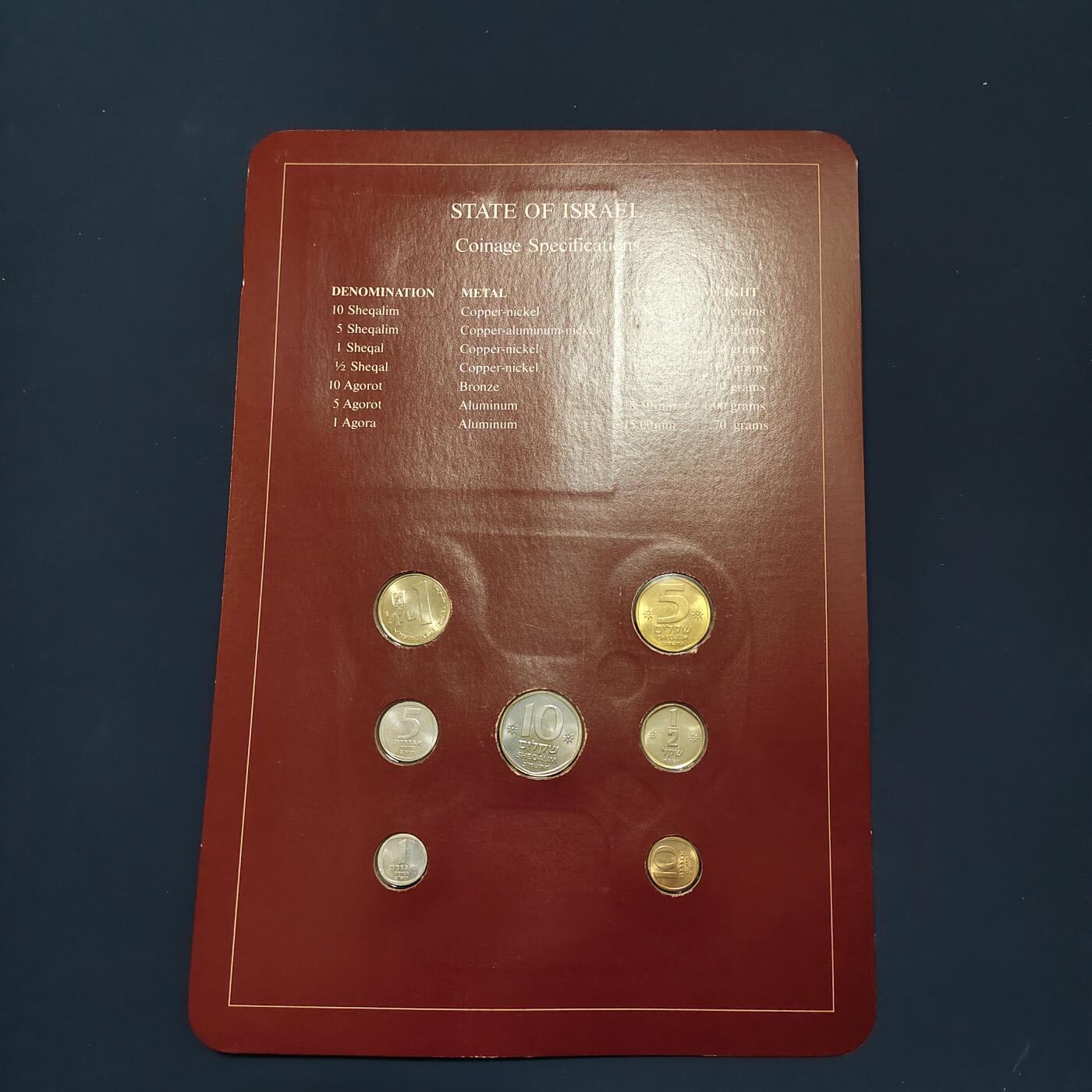 【全场包邮】纯粹捡漏拍492场【封装套币专场】-注意佣金 【富兰克林·世界各国硬币系列邮币卡】以色列国