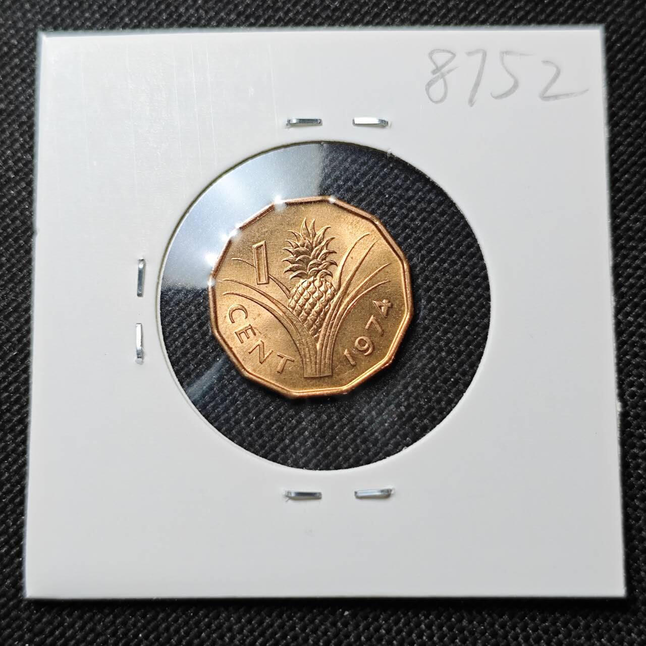 KK钱币收藏小铺  第387期  2月预留时间 周末发货  斯威士兰1分铜币 好品