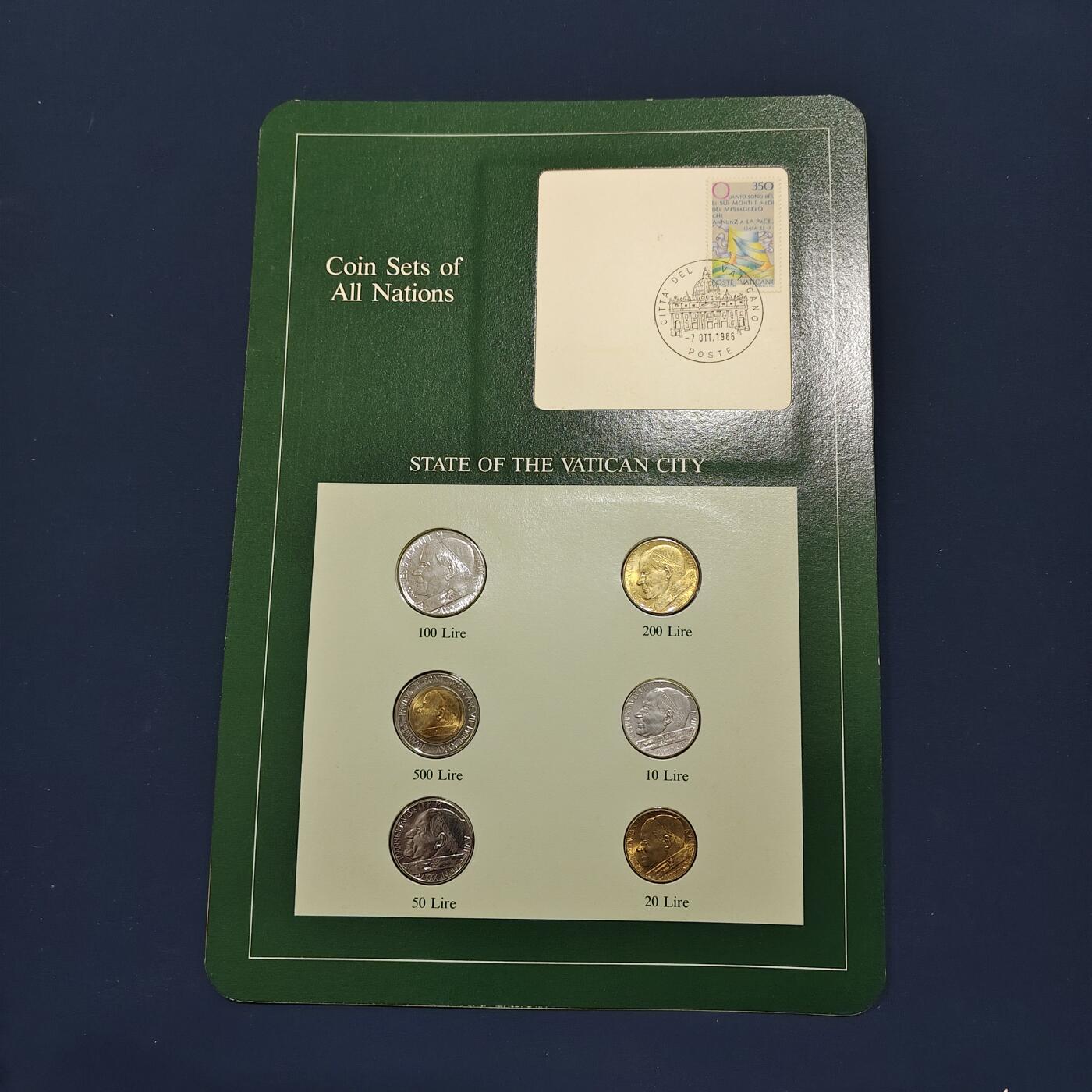 【全场包邮】纯粹捡漏拍492场【封装套币专场】-注意佣金 【富兰克林·世界各国硬币系列邮币卡】梵蒂冈城国