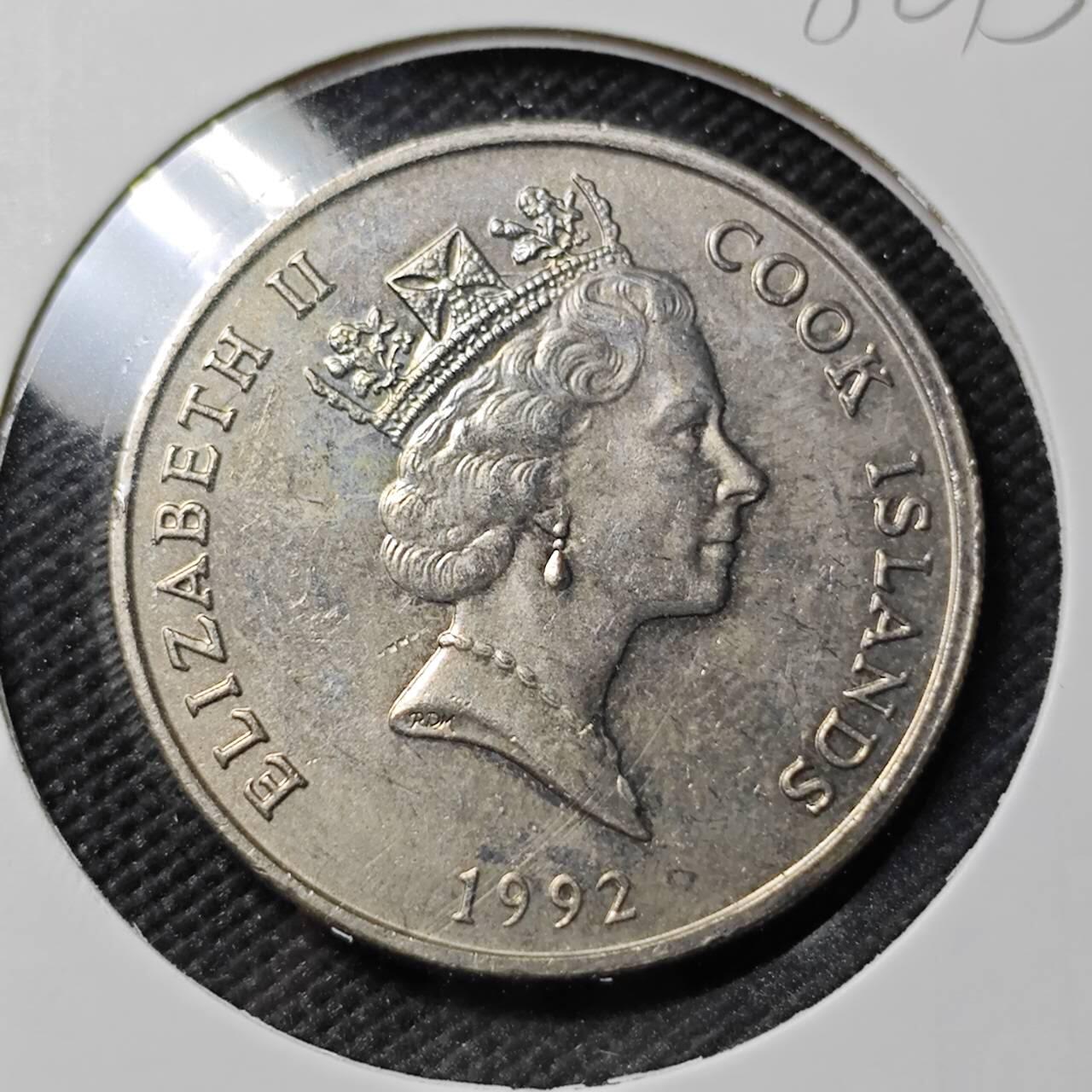 KK钱币收藏小铺  第386期  2月预留时间 周末发货  1992库克20分