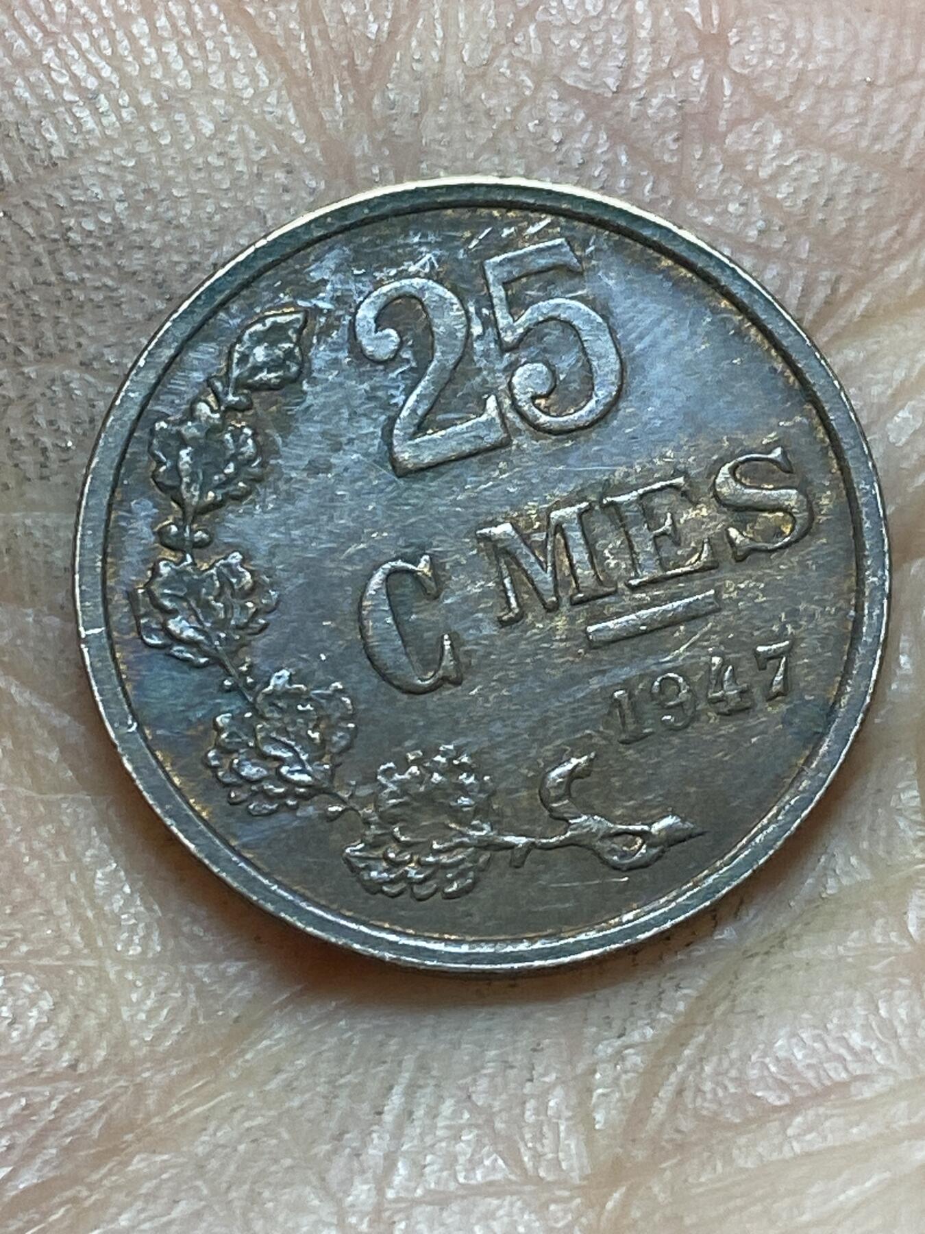 2026年第四场(总第一百七十三场）外国好品散币场(免佣金) 卢森堡🇱🇺1947年25分