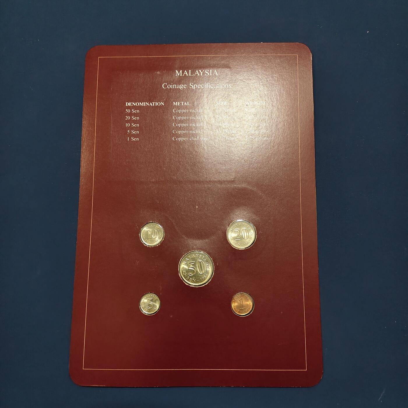 【全场包邮】纯粹捡漏拍492场【封装套币专场】-注意佣金 【富兰克林·世界各国硬币系列邮币卡】马来西亚联邦