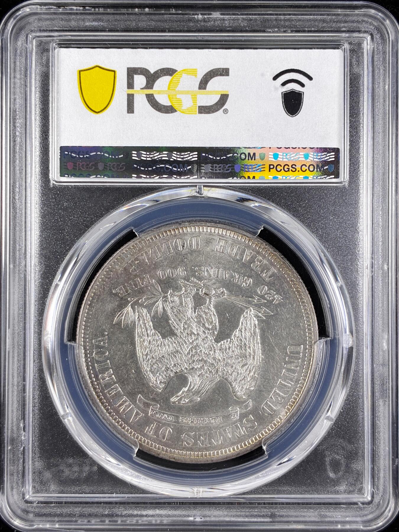 【雨安】【直播拍卖】【第0123期-评级币章】2026-01-10 周六 19:30 [评级美洲] USA 美国 1美元 KM#0108 (1873-1885) 拿花 1876年  PCGS-AU58