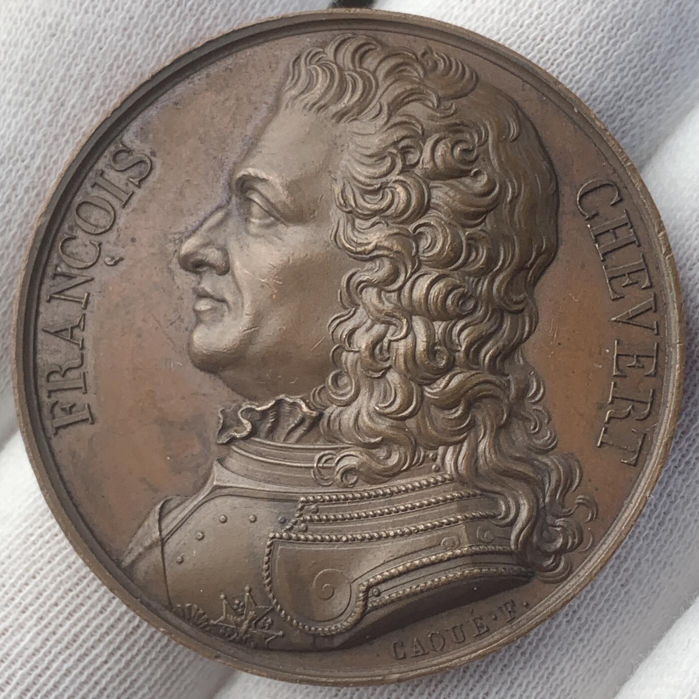 掌中浮雕-藏着的欧洲第048场 1821年法国历史人物铜章，41mm