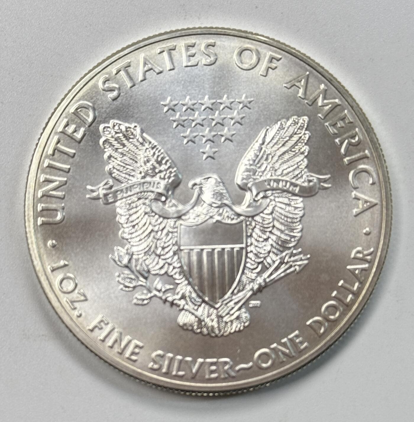 S&S Numismatic世界钱币-拍卖 第118期  美国2015年 自由女神-鹰洋 1美元1盎司999投资银币