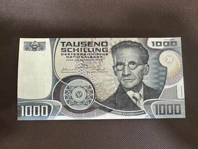 喜羊羊钱币收藏2025第12期(流通品相场) - 	奥地利	P-152a 1983年1000先令					A517334G			