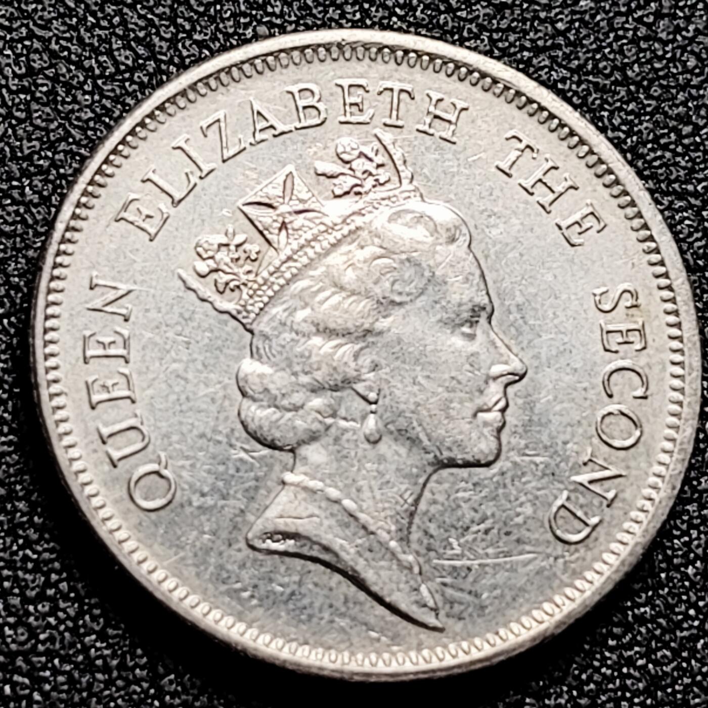 泉币菌-第164场-新年第七场 精品福利场 英属香港 壹圆花冠1978年 伊丽莎白二世 25mm