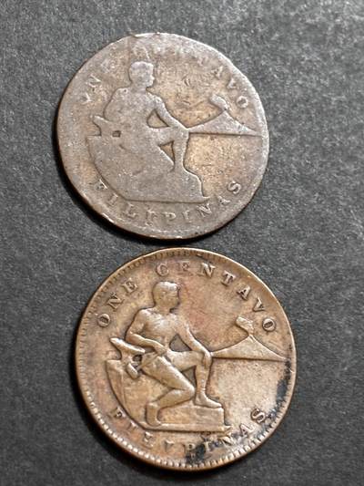 文馨钱币收藏 2026新年第二场（第 288 场）【长期接代拍品】 - 美属菲律宾一对，微瑕疵