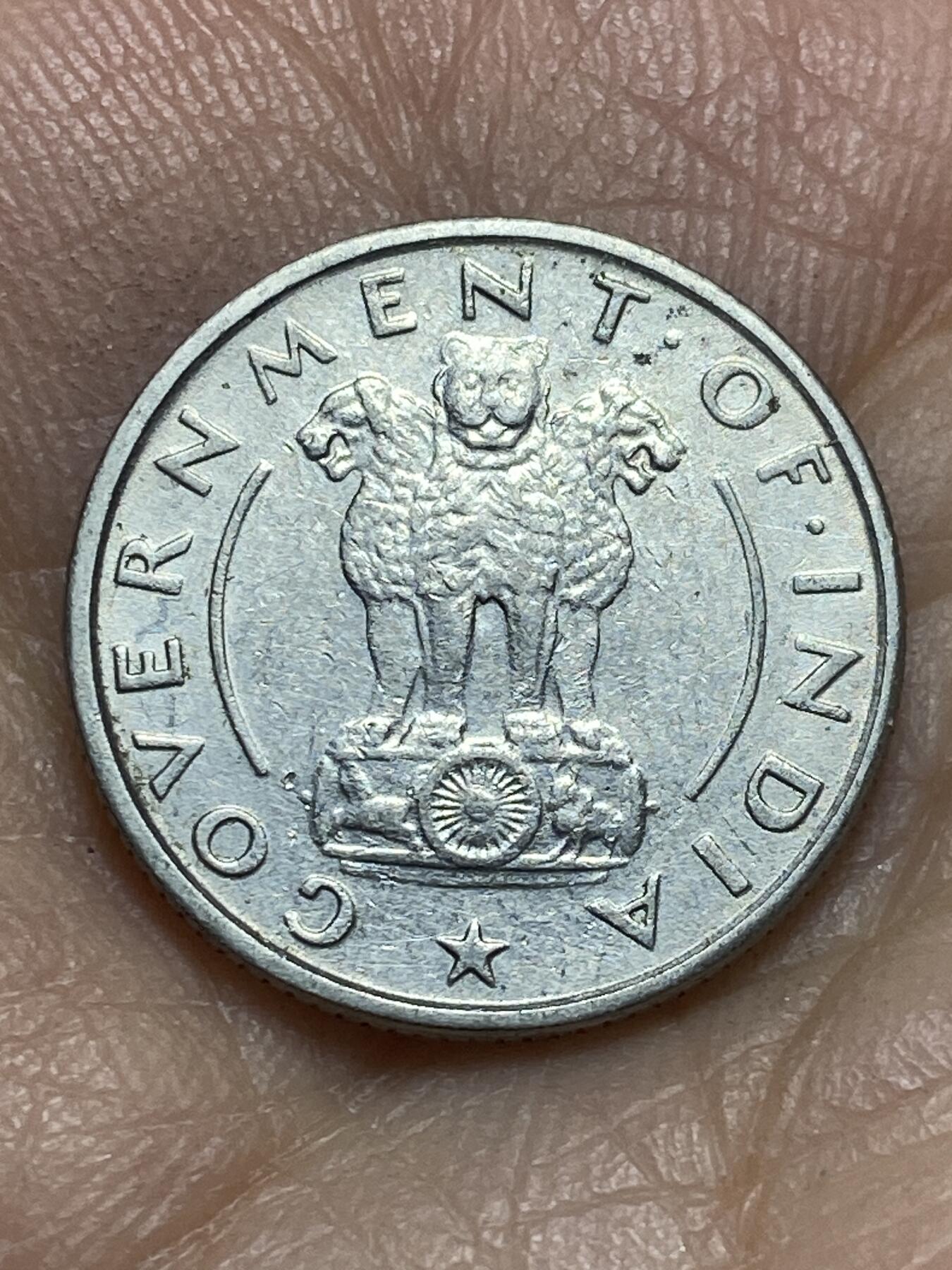 2026年第四场(总第一百七十三场）外国好品散币场(免佣金) 印度🇮🇳1951年1/4卢比(独立后第一版，钻石标孟买造)