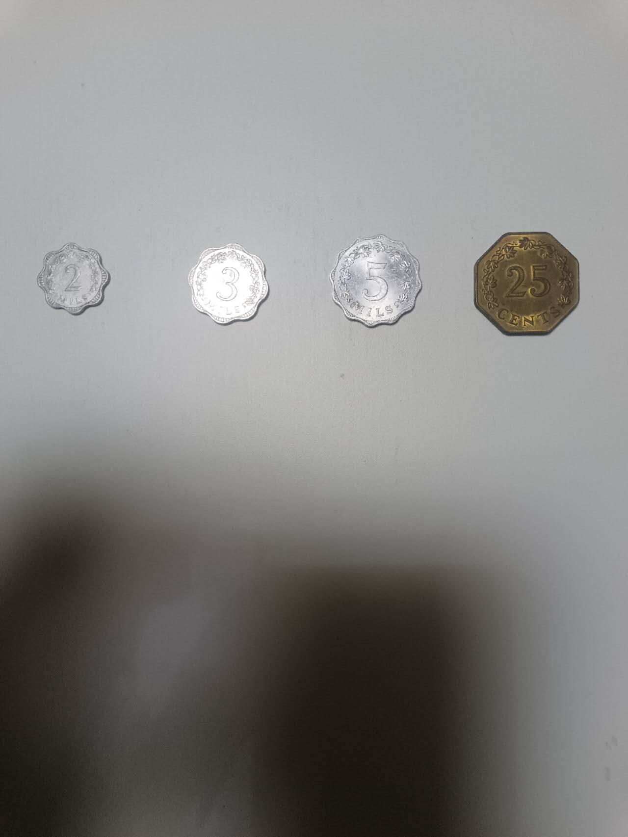 【20260108】非全新纸币和硬币第322场 马耳他早期4枚硬币