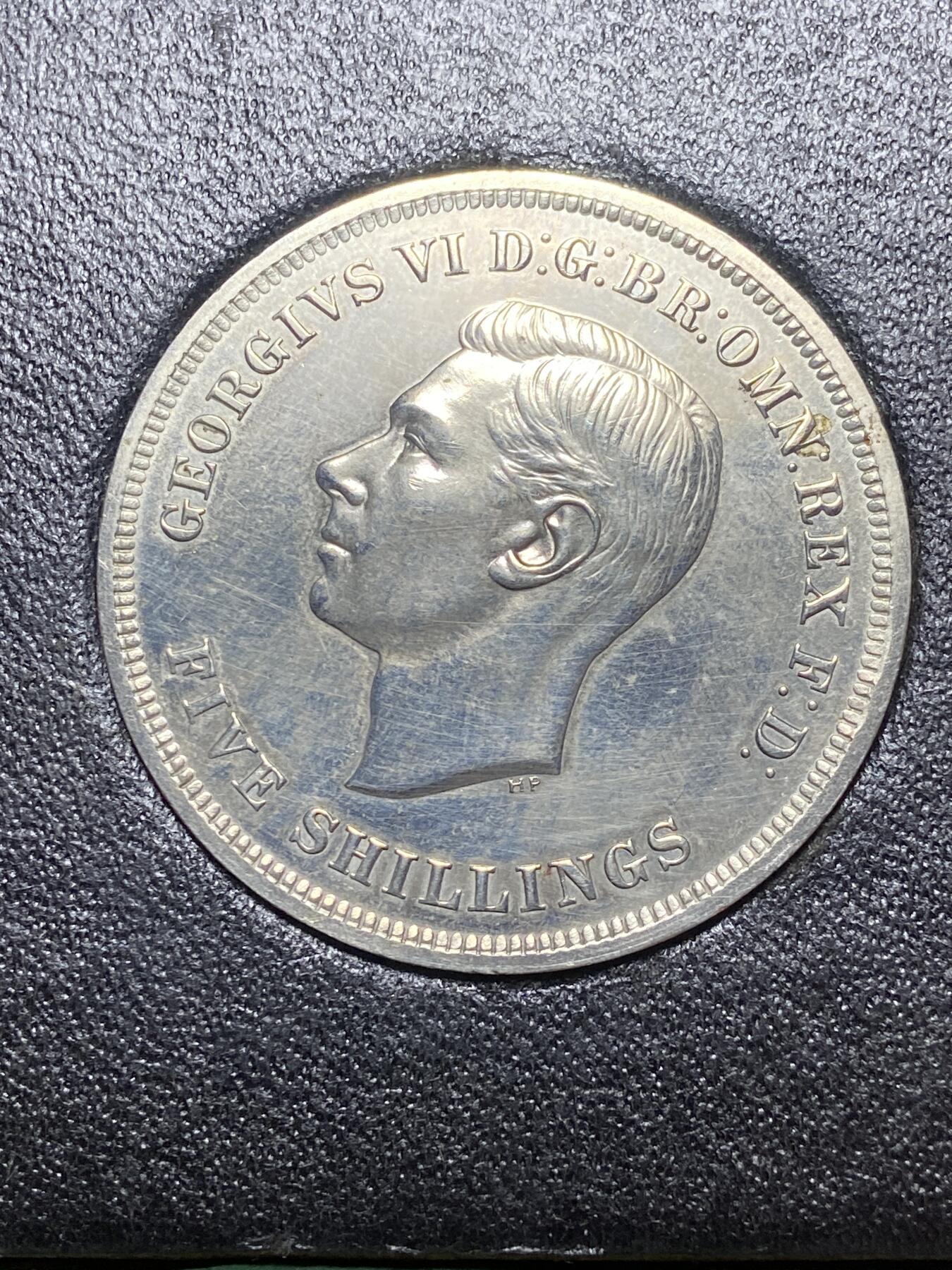 2026年第四场(总第一百七十三场）外国好品散币场(免佣金) 好品–英国🇬🇧1951年5先令(乔治六世时期，绿盒无证)