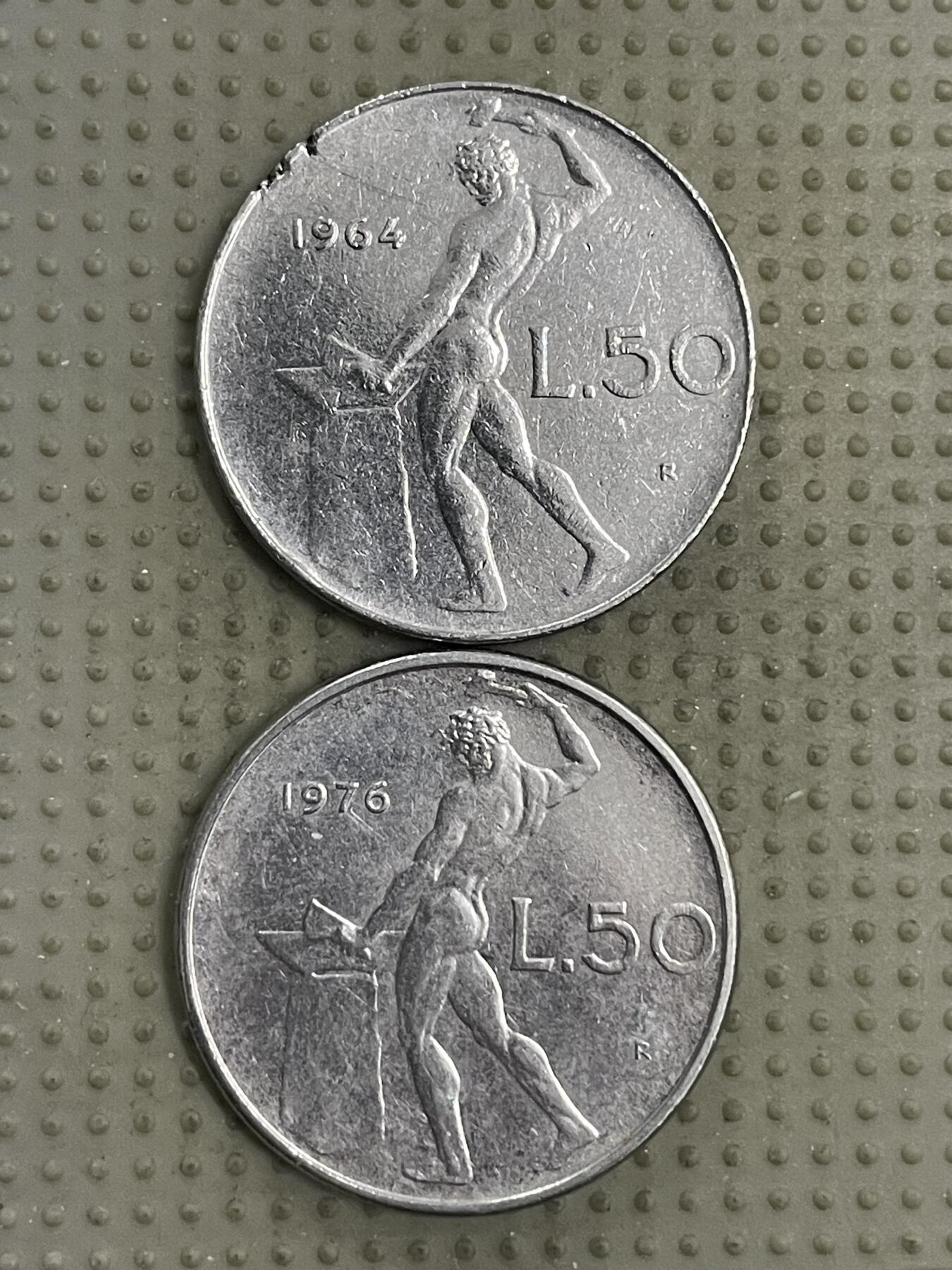 2026年第2场各国散币拍卖（总第152场） 意大利50里拉2枚